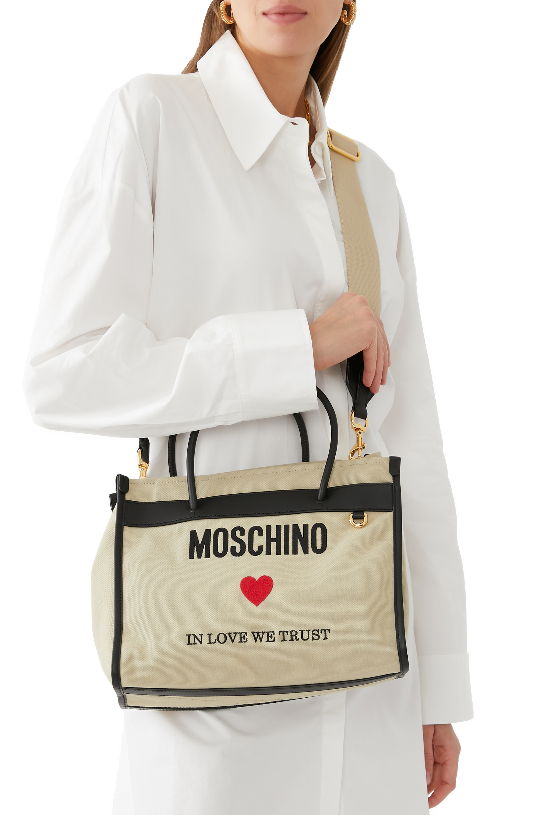 In Love We Trust Small Canvas Tote Bag