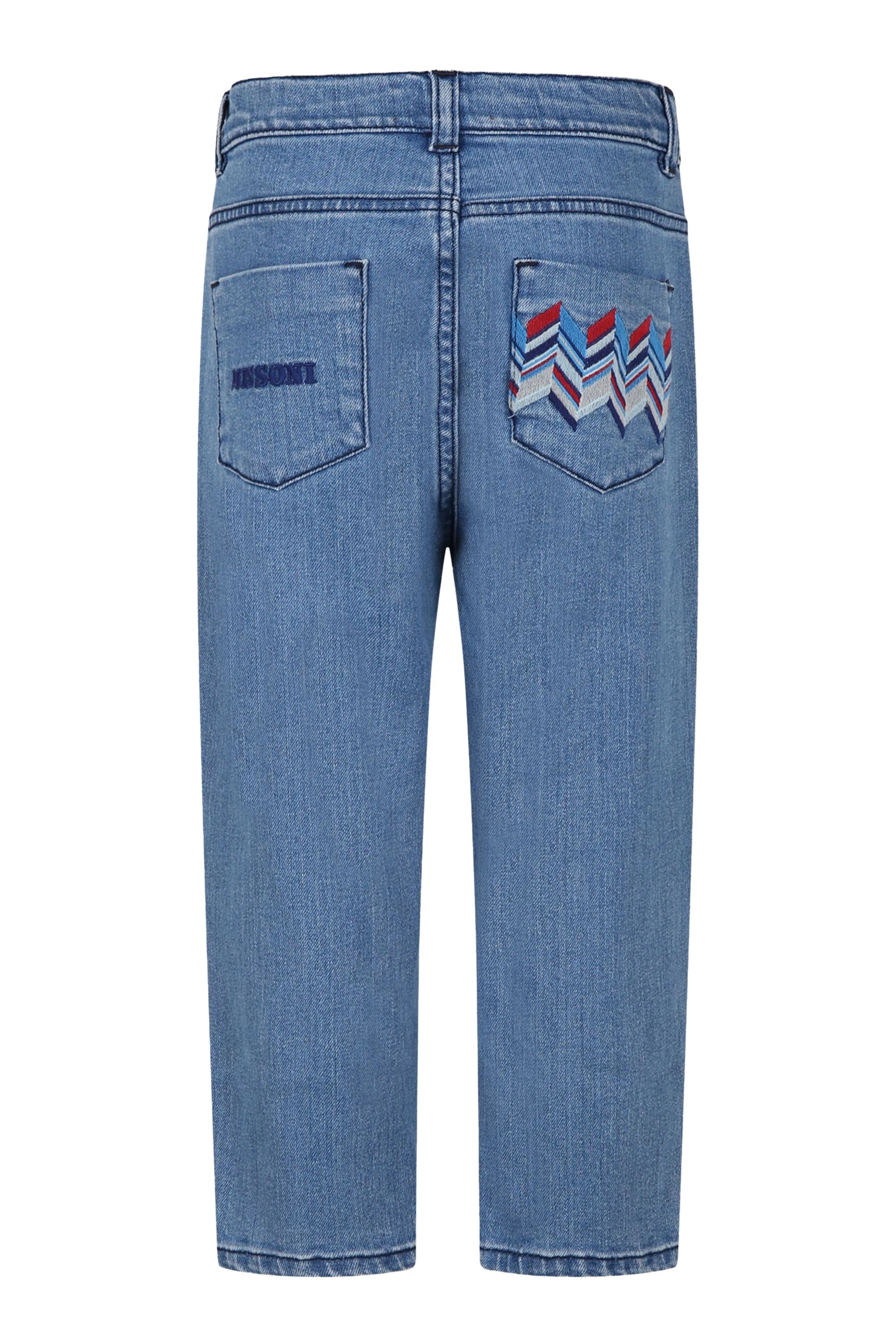 Kids Chevron Pattern Jeans