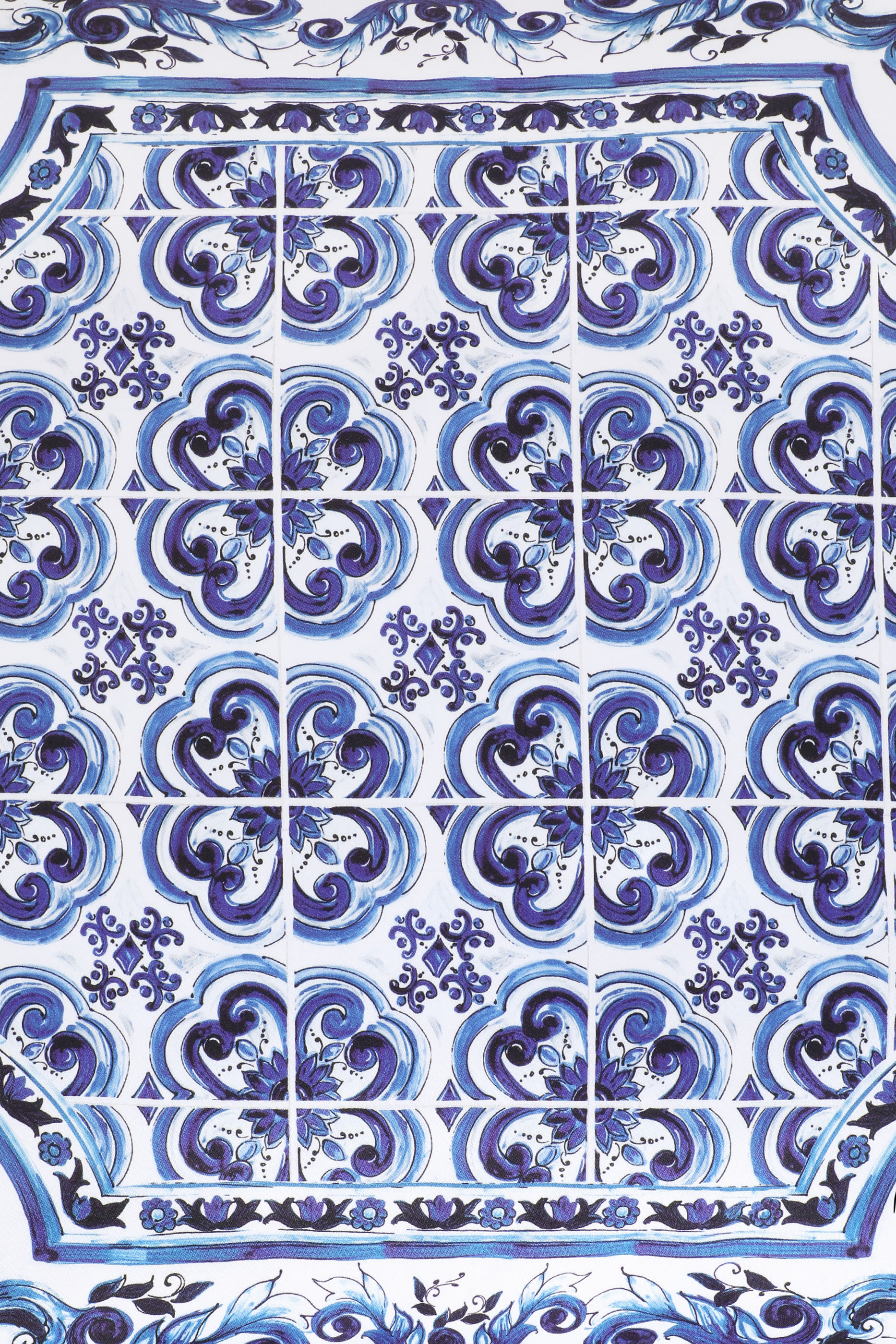 Blu Mediterraneo Small Duchesse Cotton Cushion