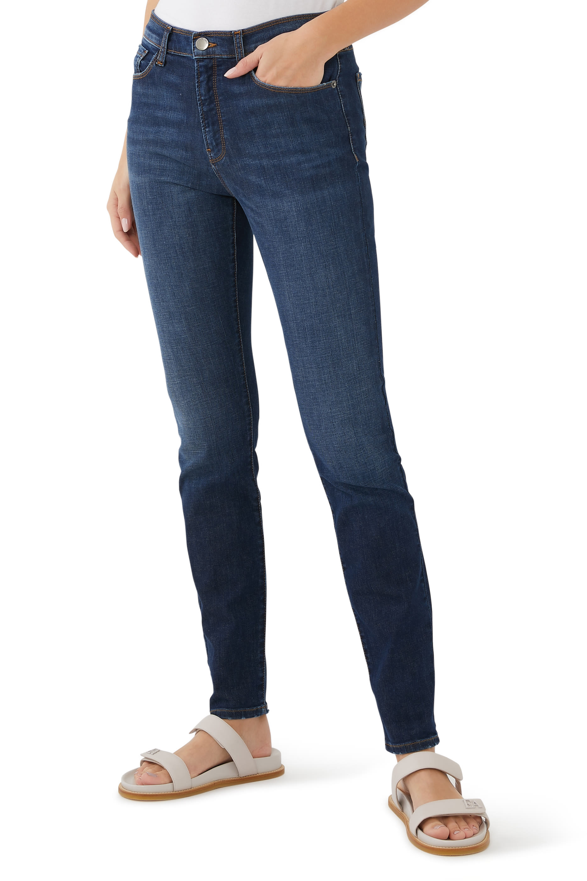 Skinny-Fit Denim Jeans