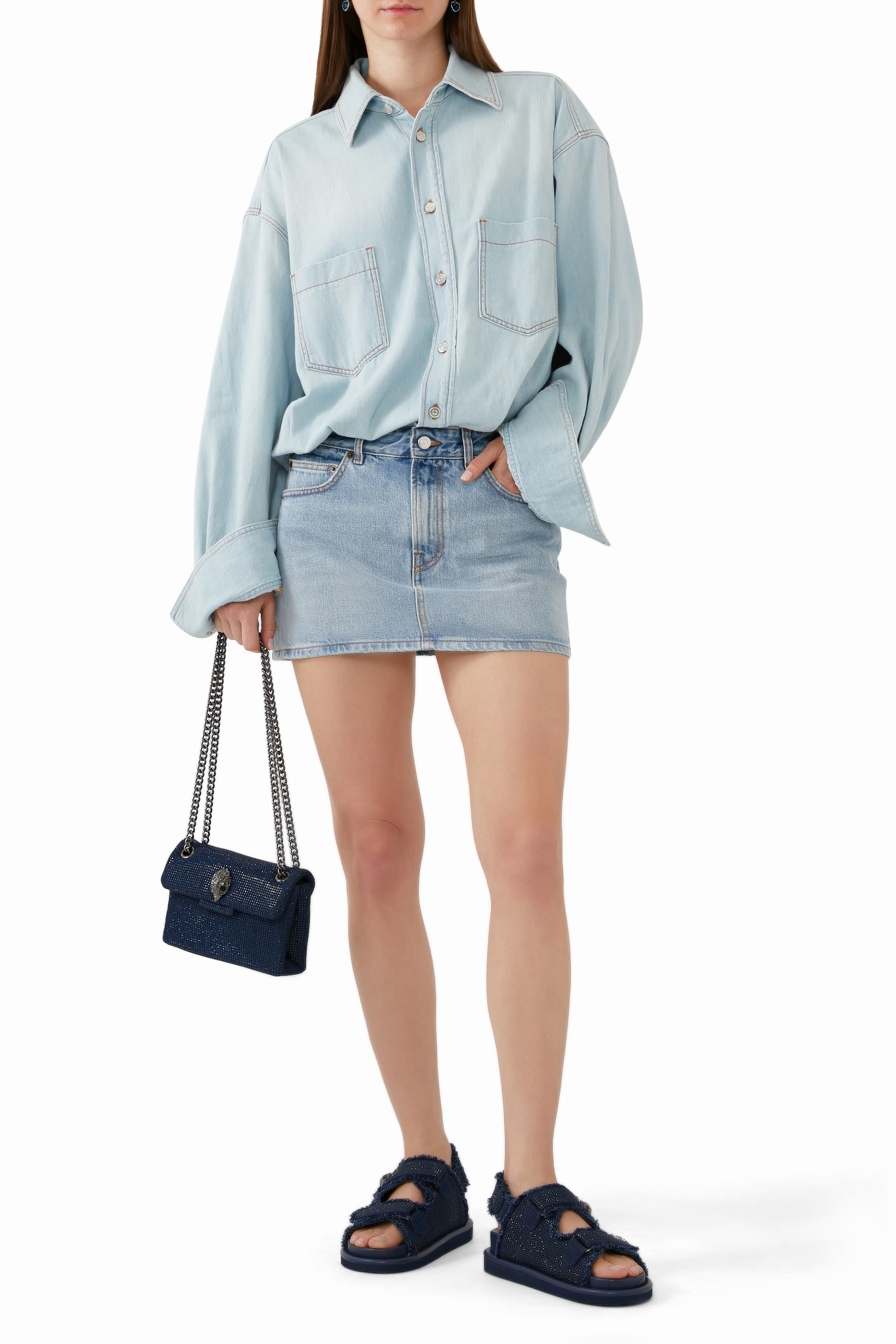 Orson Eagle Quilted Chunky Sandals