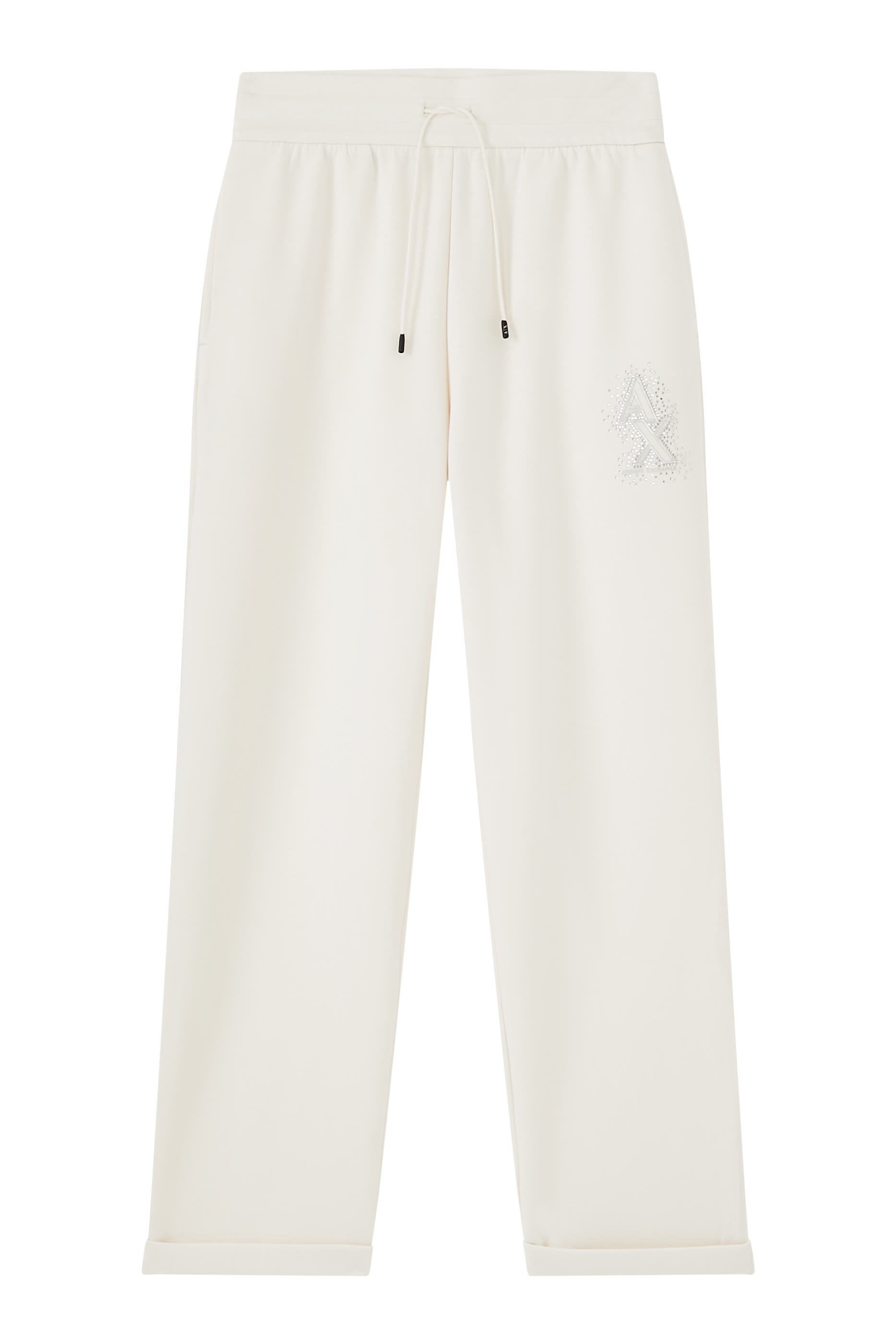 Rhinestone Logo Interlock Trousers