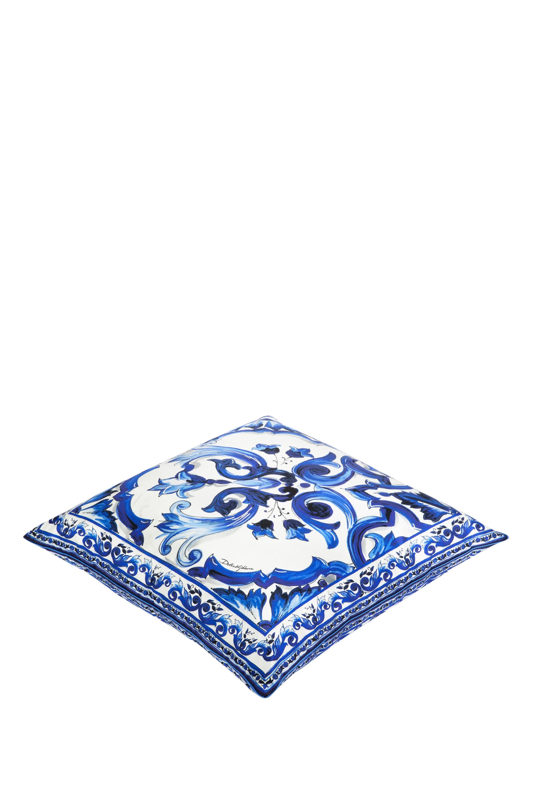 Blu Mediterraneo Silk Twill Cushion Medium