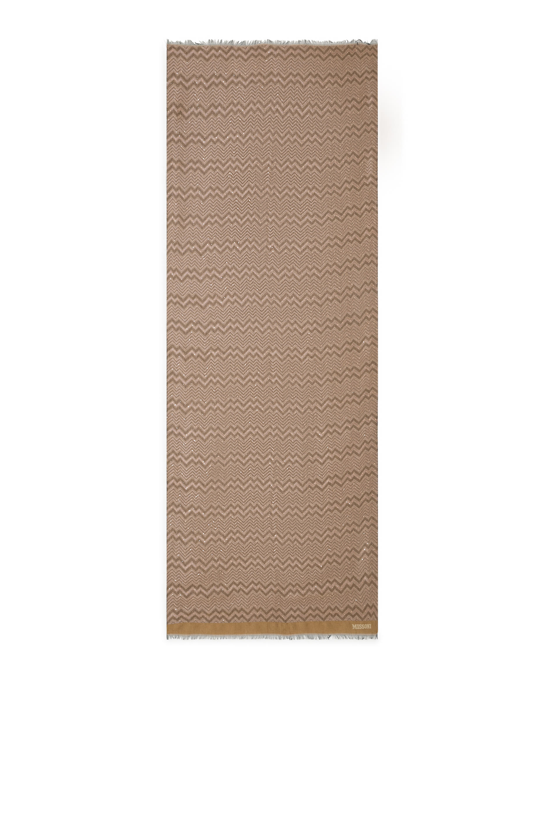 Zig Zag Sequinned Scarf 