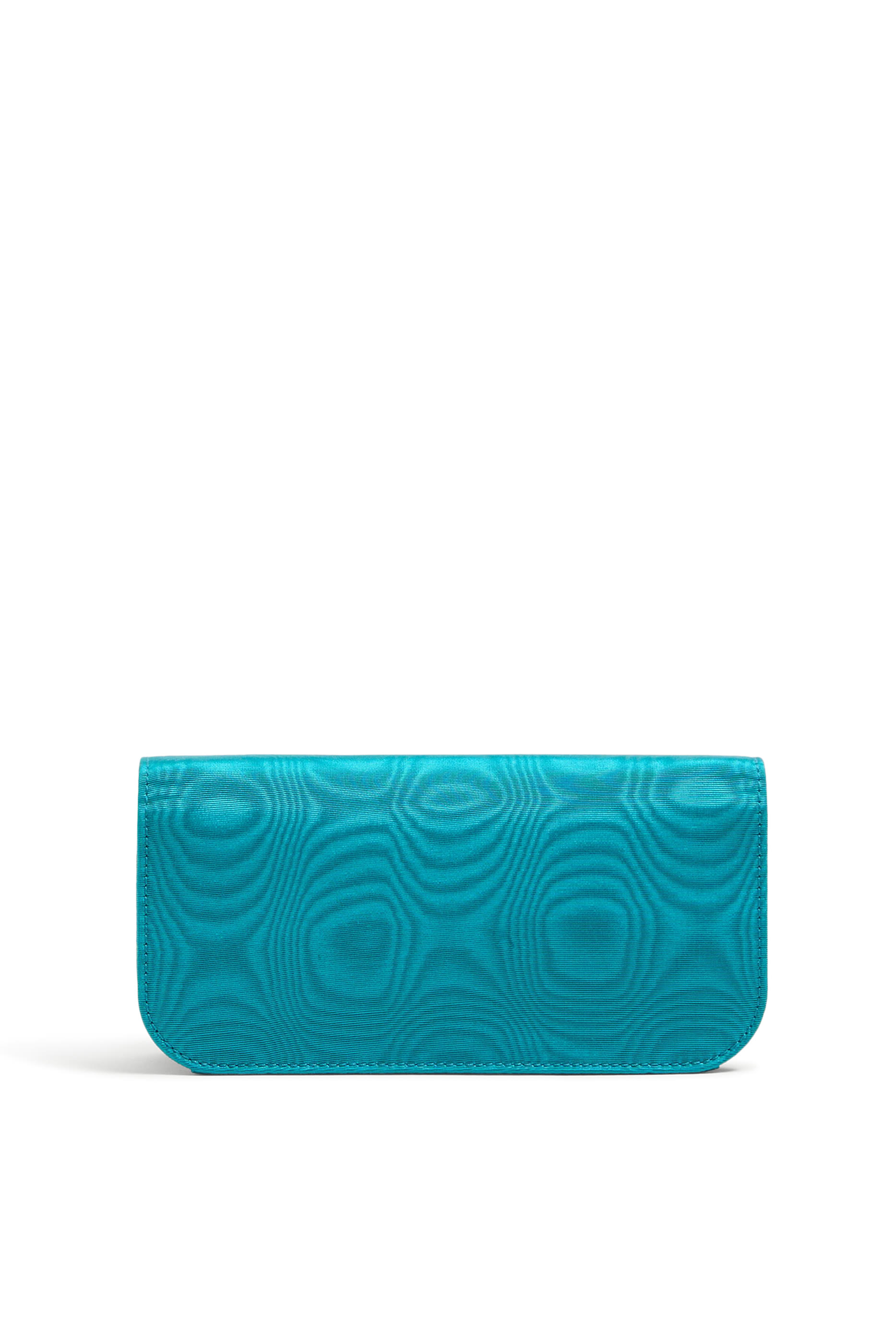 Loco Moiré Fabric Clutch with Jewel Logo