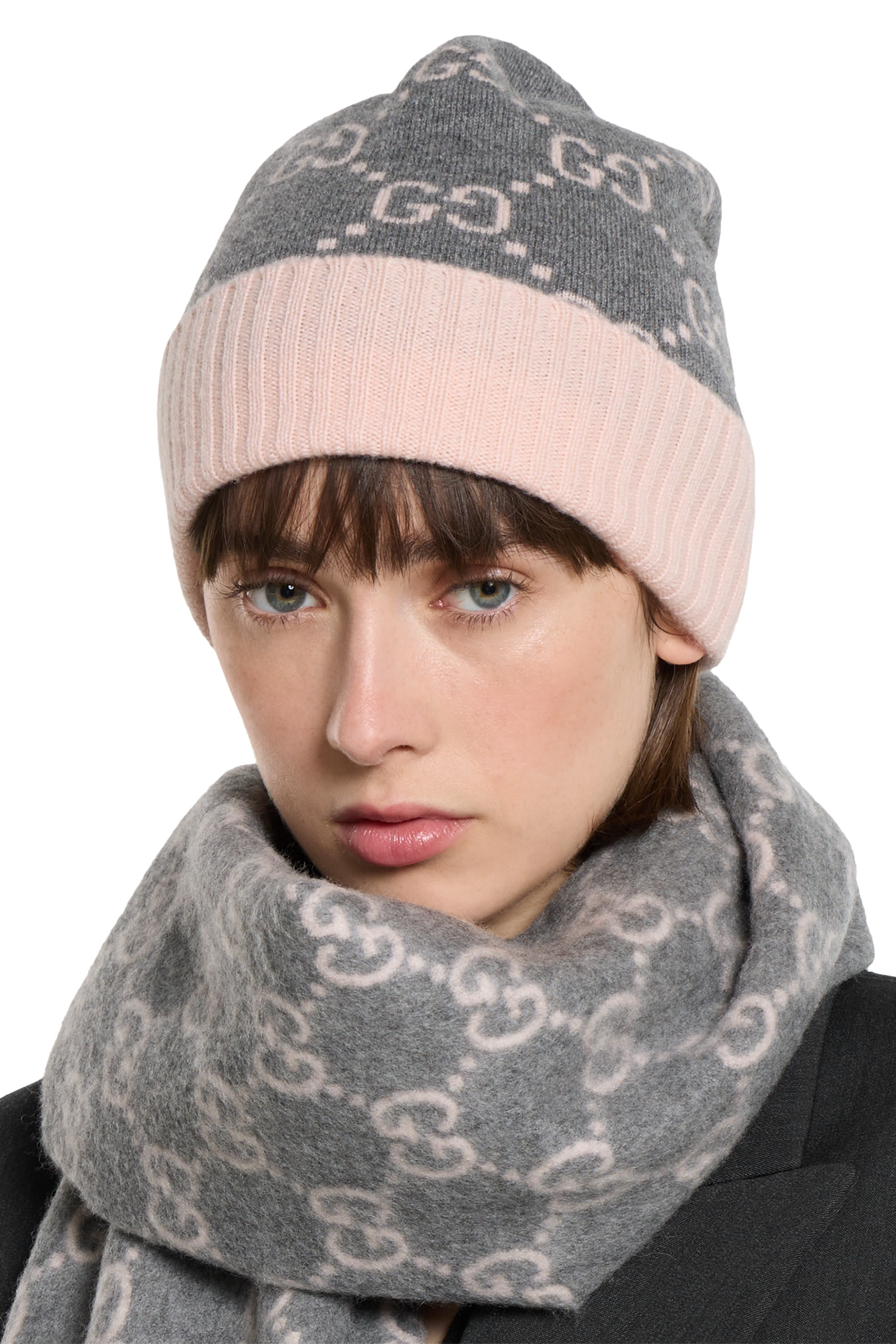 GG Cashmere Jacquard Hat