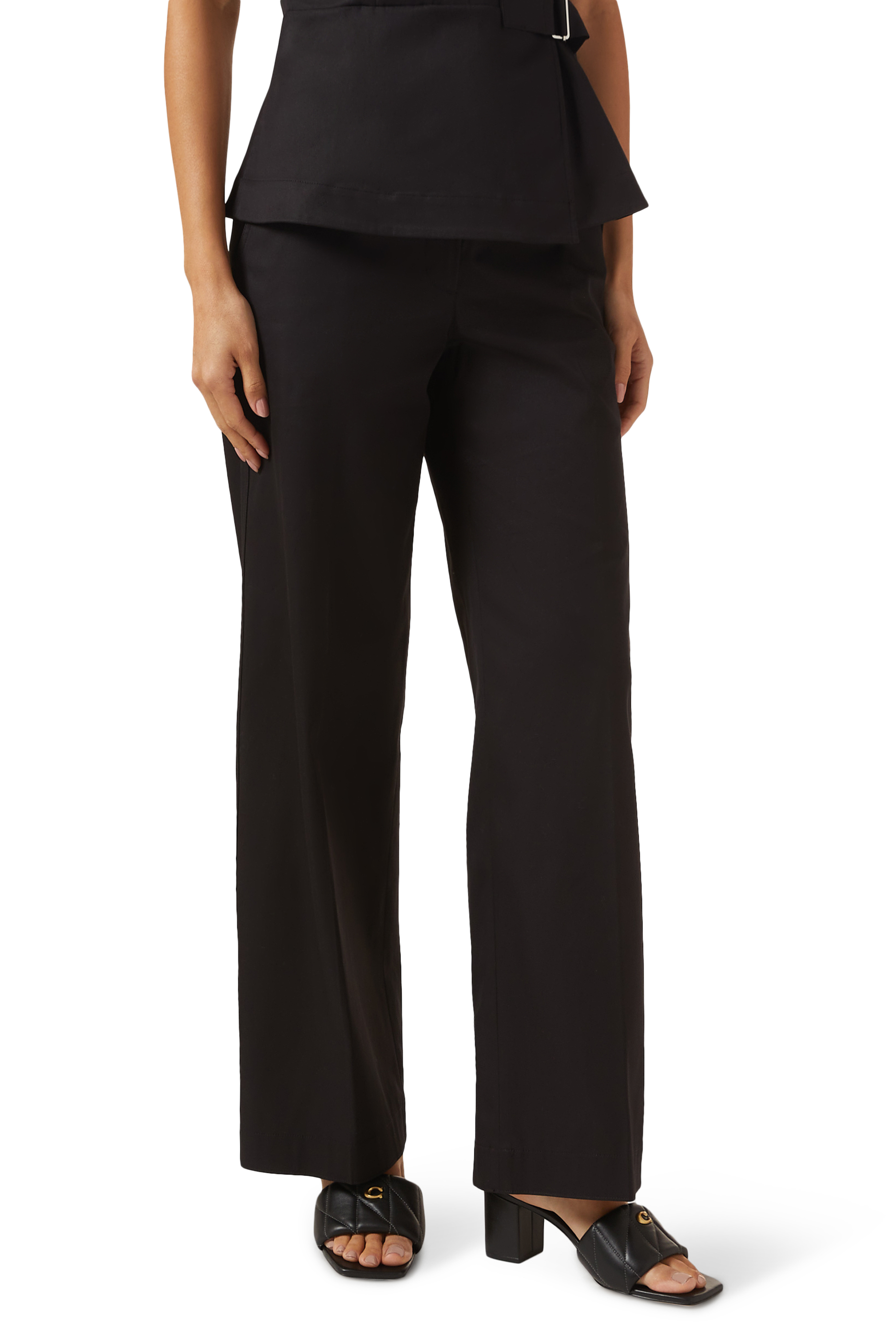 Holly Black 65 Heel Sandals with Quilting