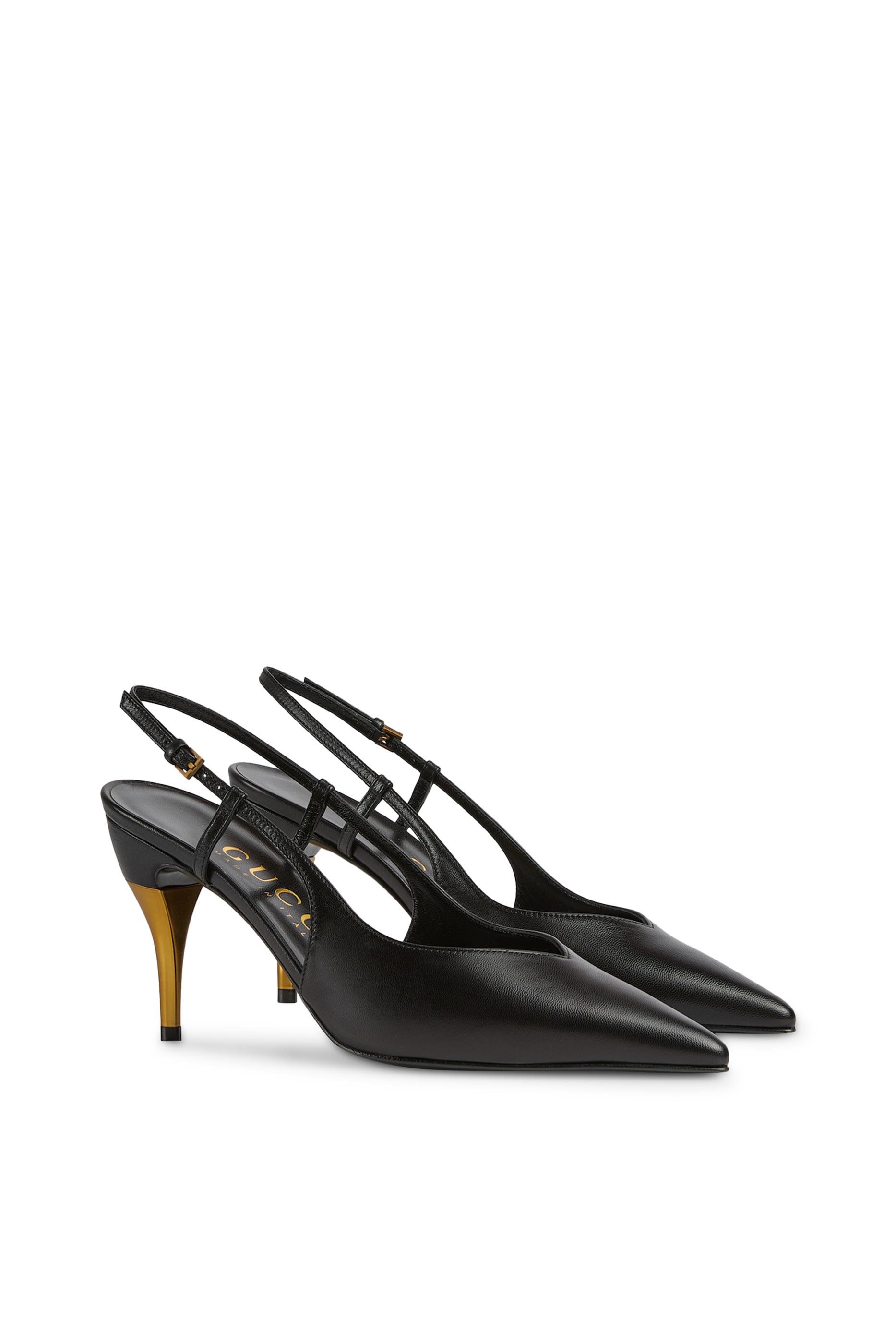 Priscilla 85 Leather Slingback Pumps