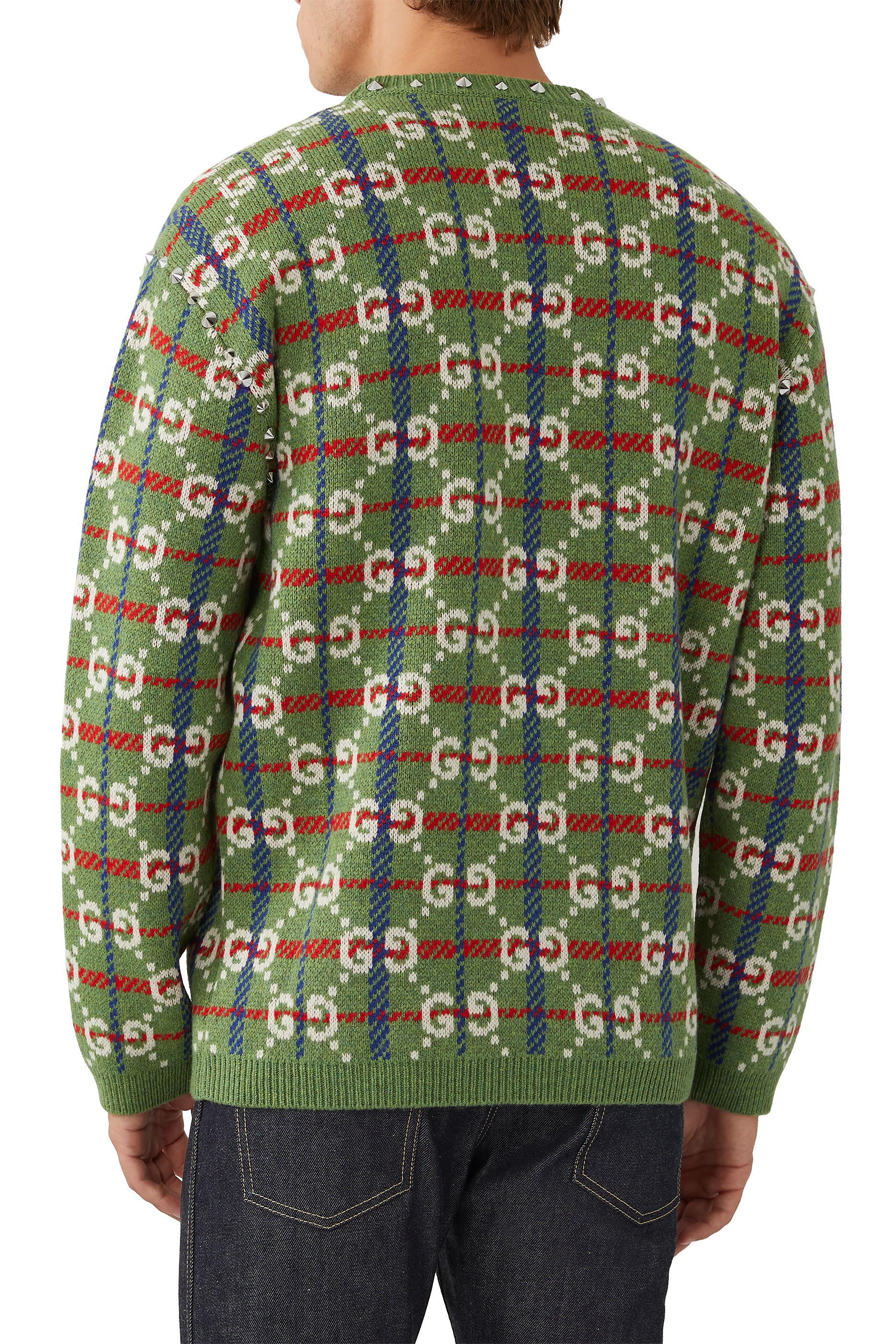 Monogram-Check Sweater