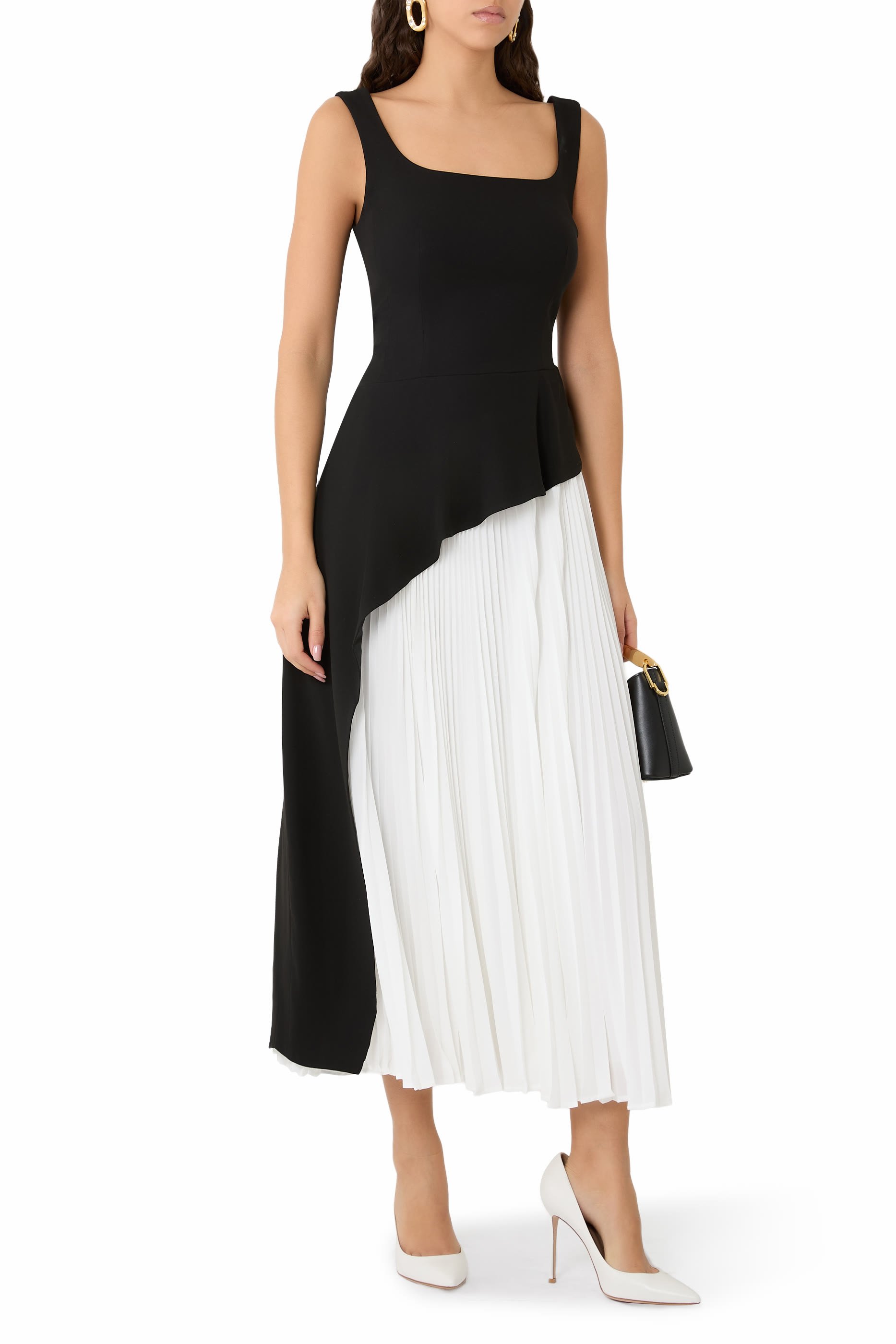 Zayla Pleated Midi Dress 