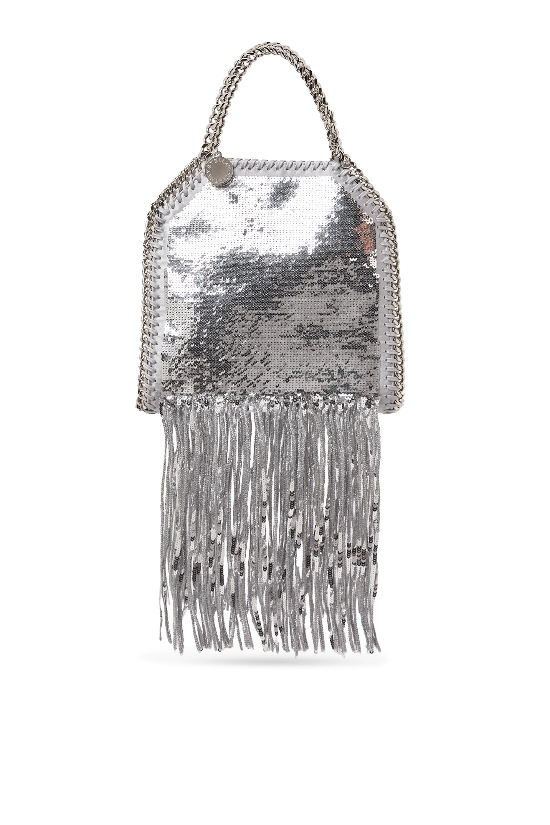 Limited-Edition Falabella Sequin Fringe Tiny Tote Bag
