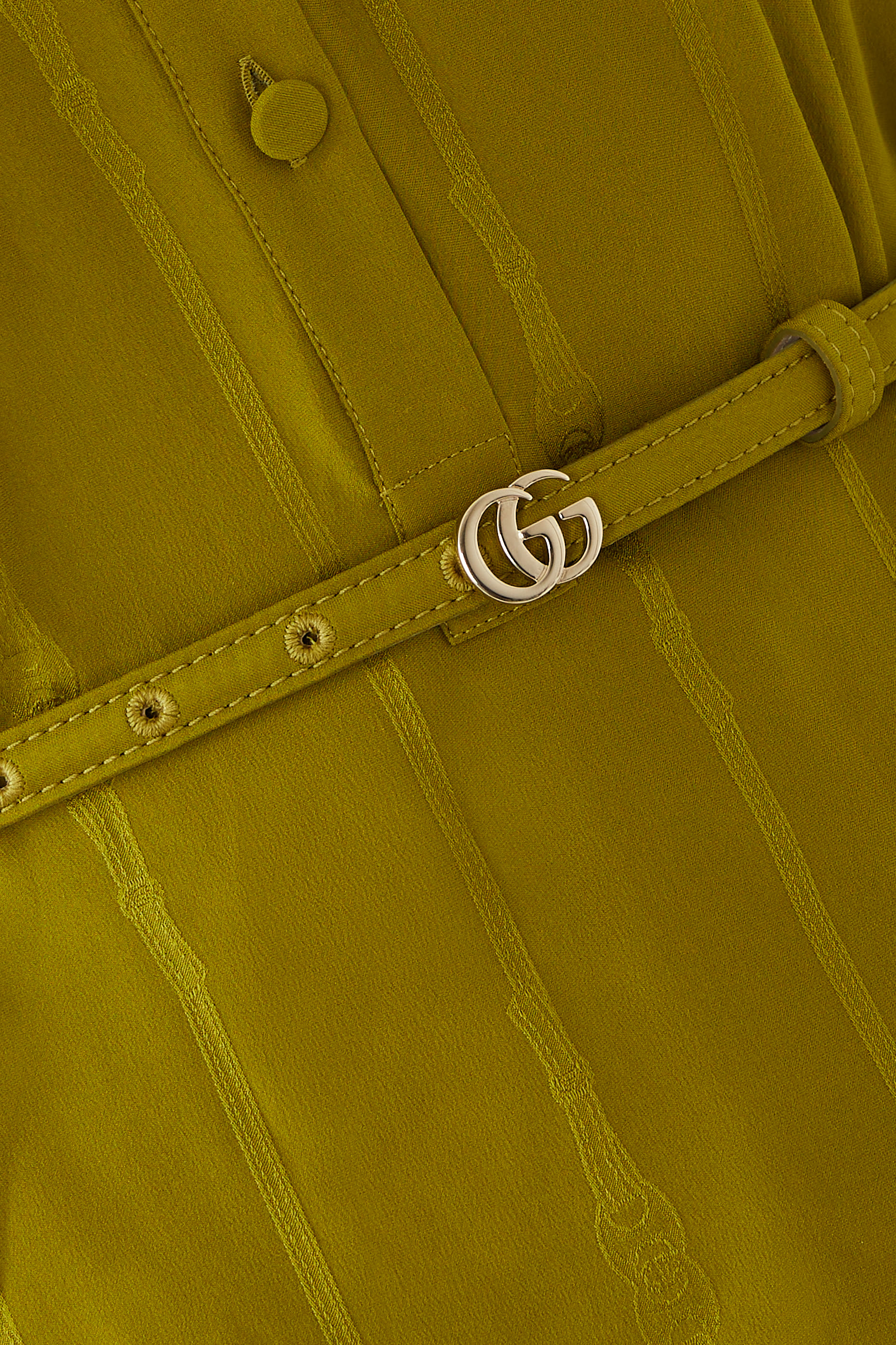  Chain and Belt Silk Jacquard Shirt