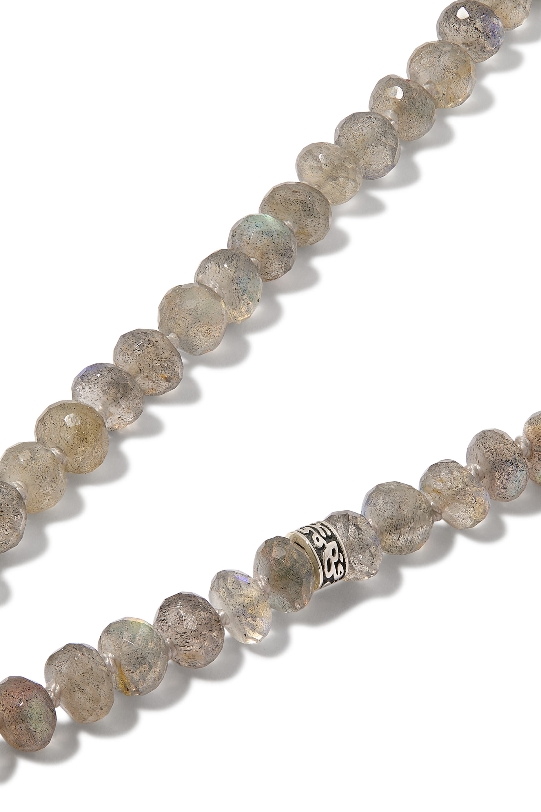 An Ode to Mothers Diamond Beaded Necklace, 18k Yellow Gold, Sterling Silver * Diamond