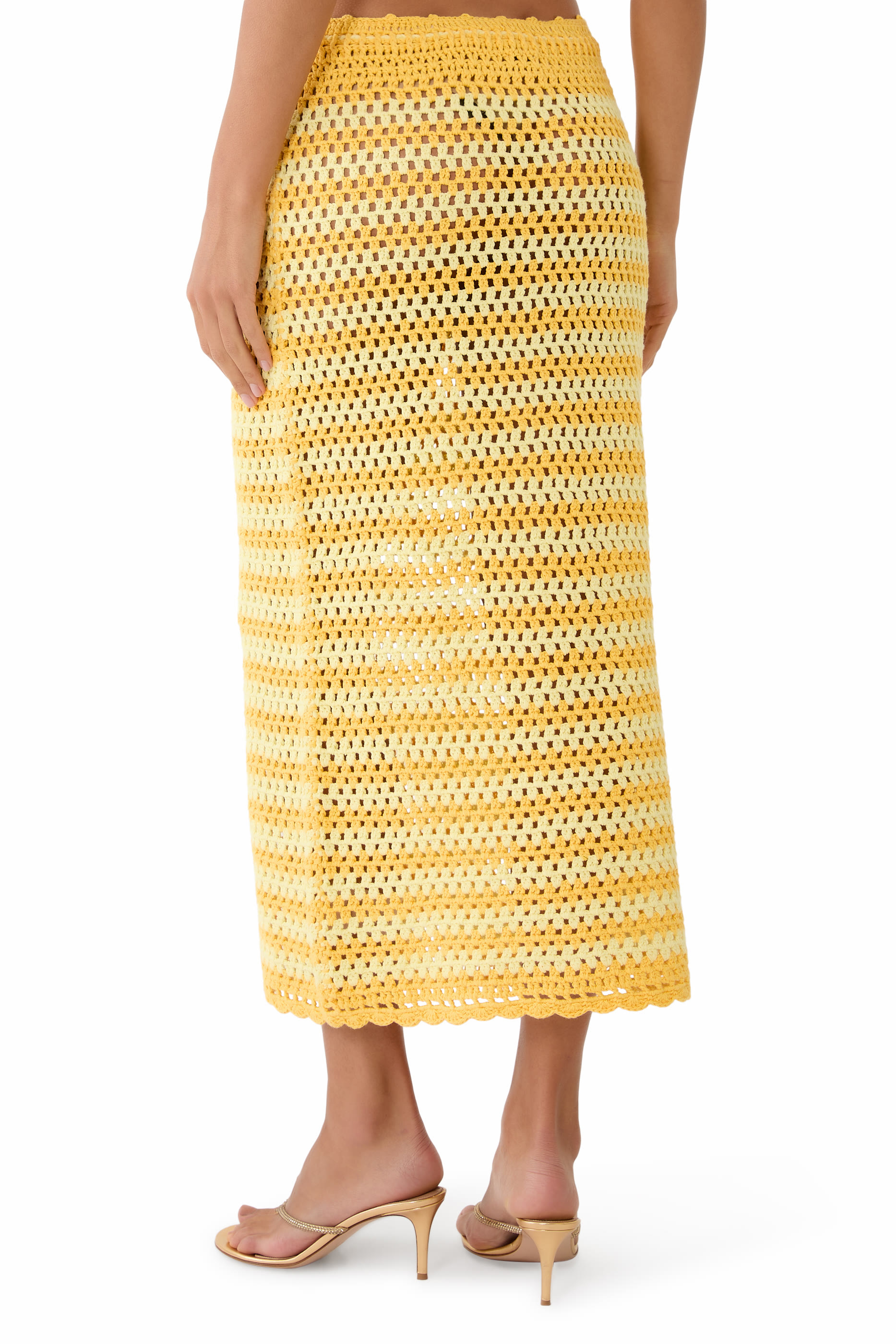 Welles Crochet Midi Skirt