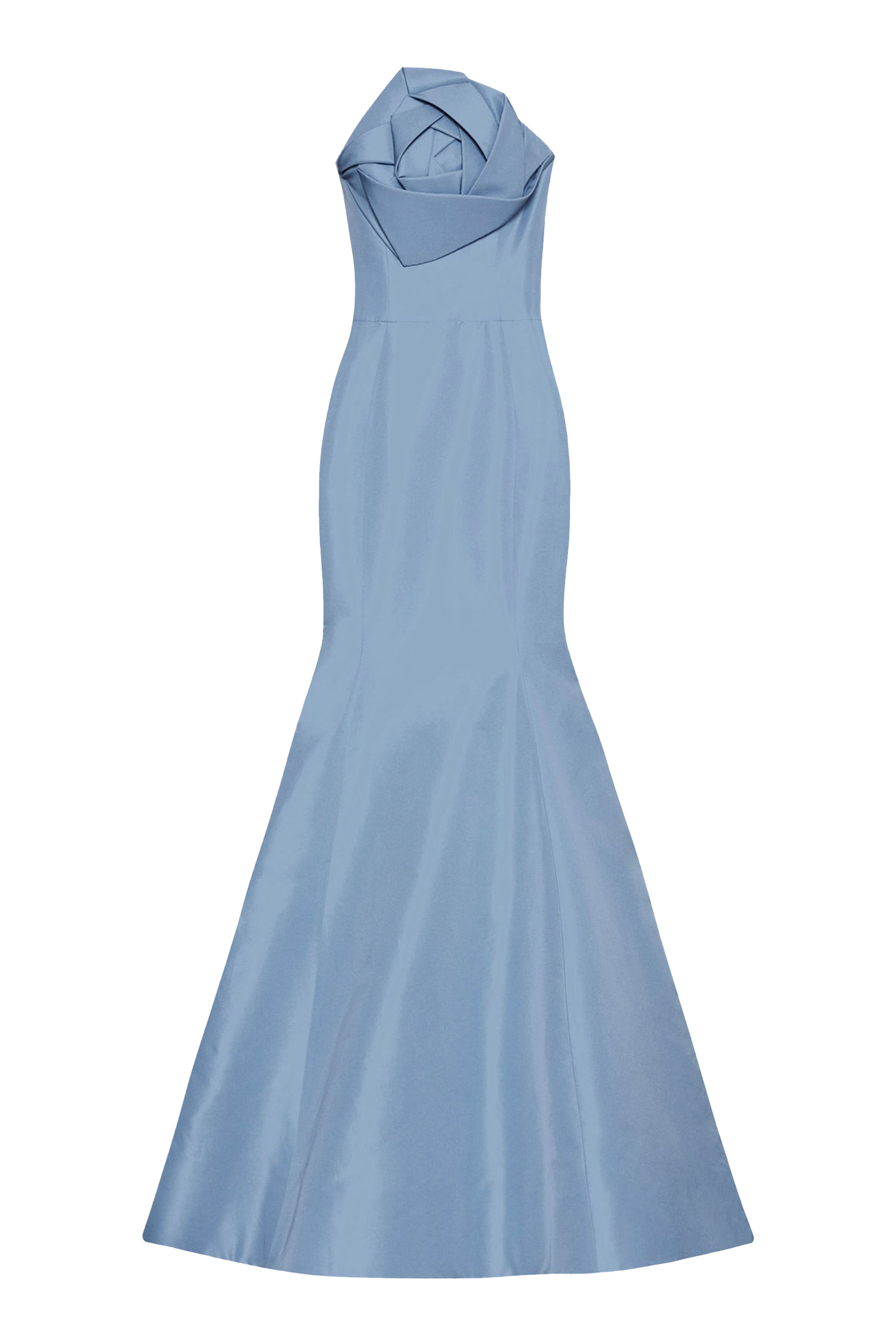 Rosette Faille Trumpet Gown