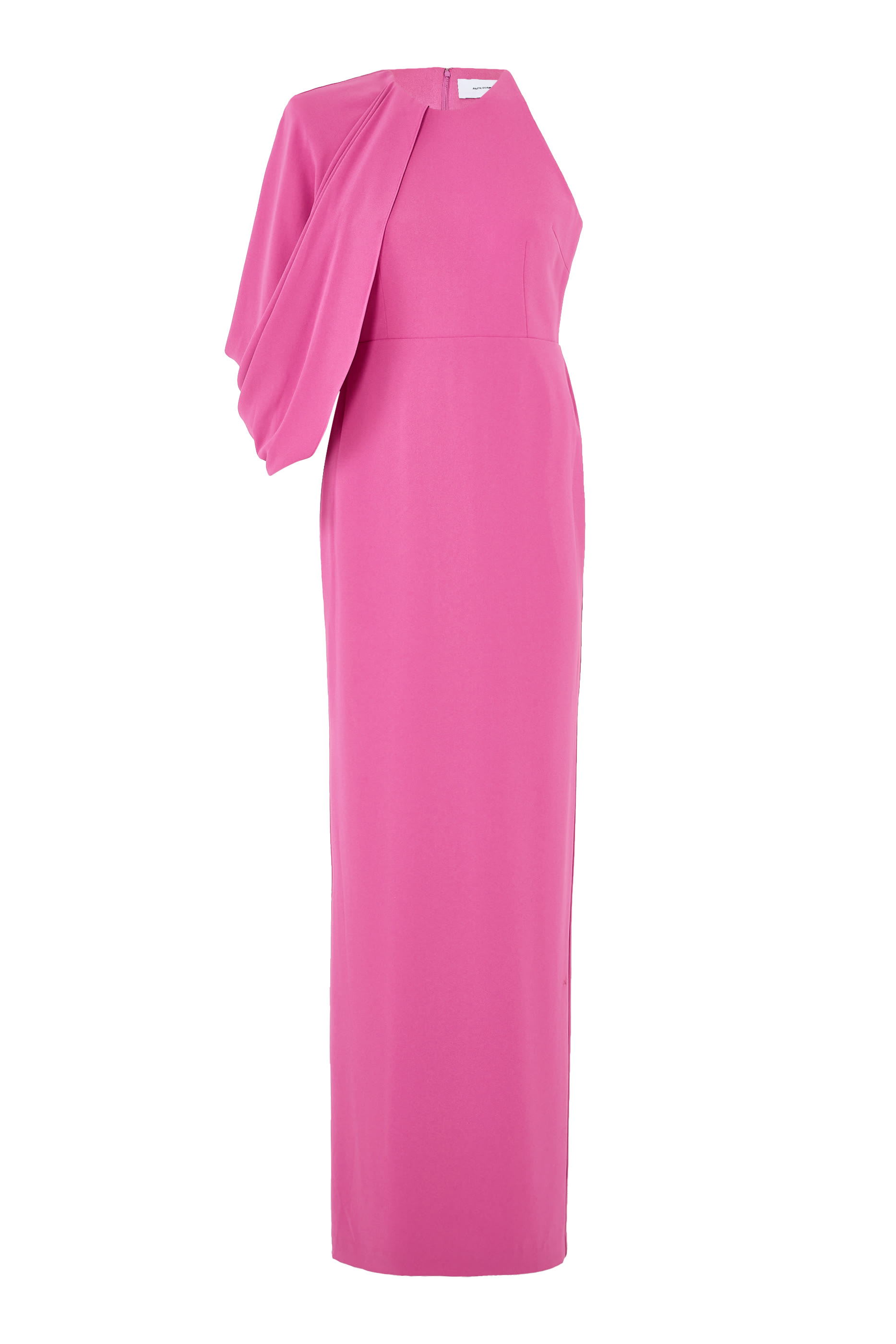 Asymmetrical Cape Gown