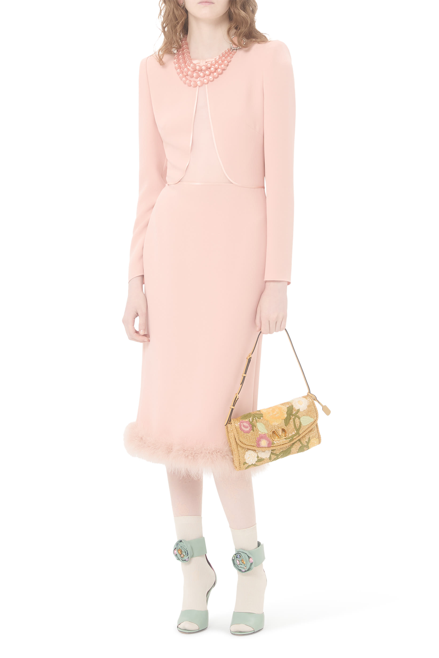 DeVain Small Embroidered Shoulder Bag