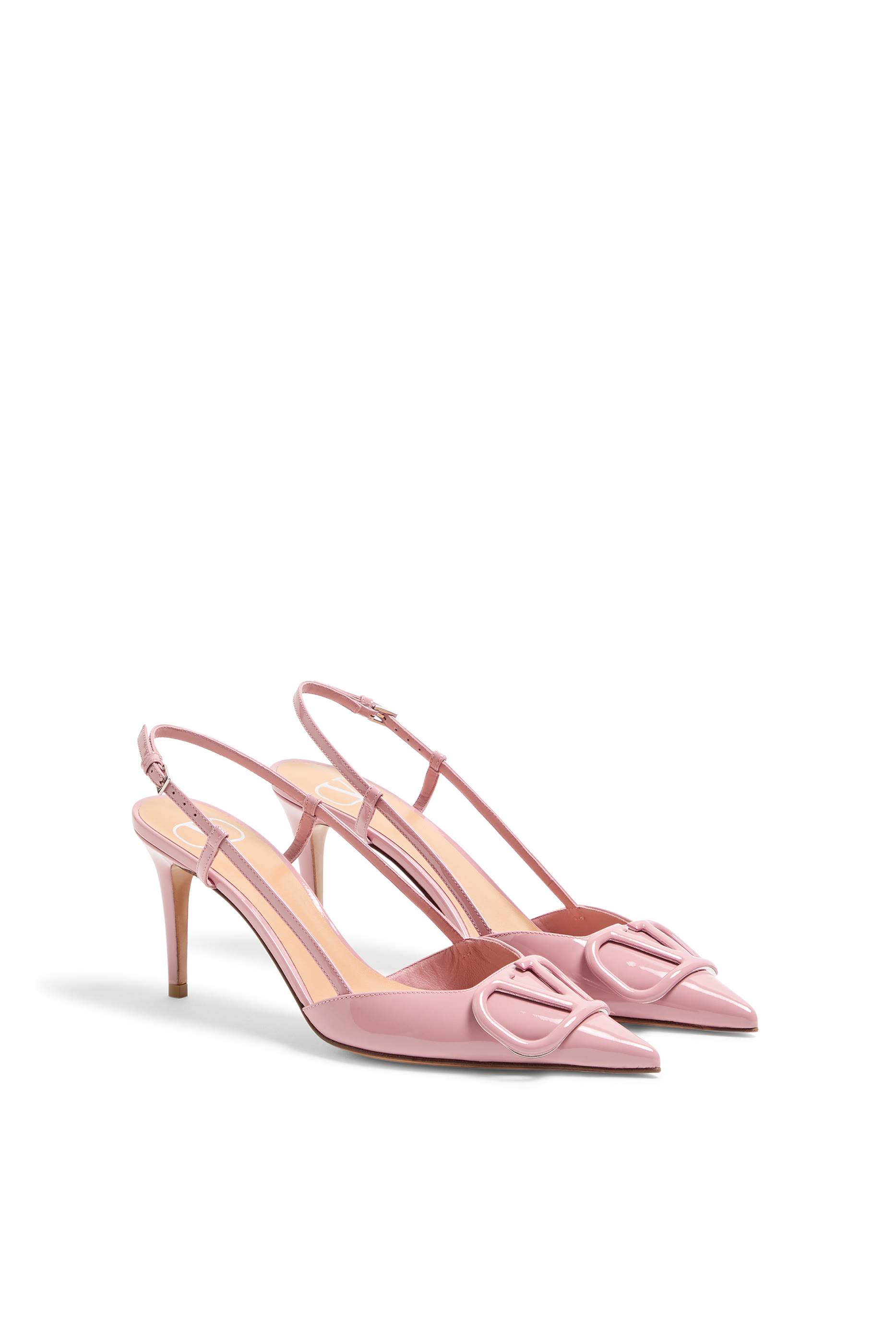 VLogo Signature Patent Leather 80 Slingback Pumps 