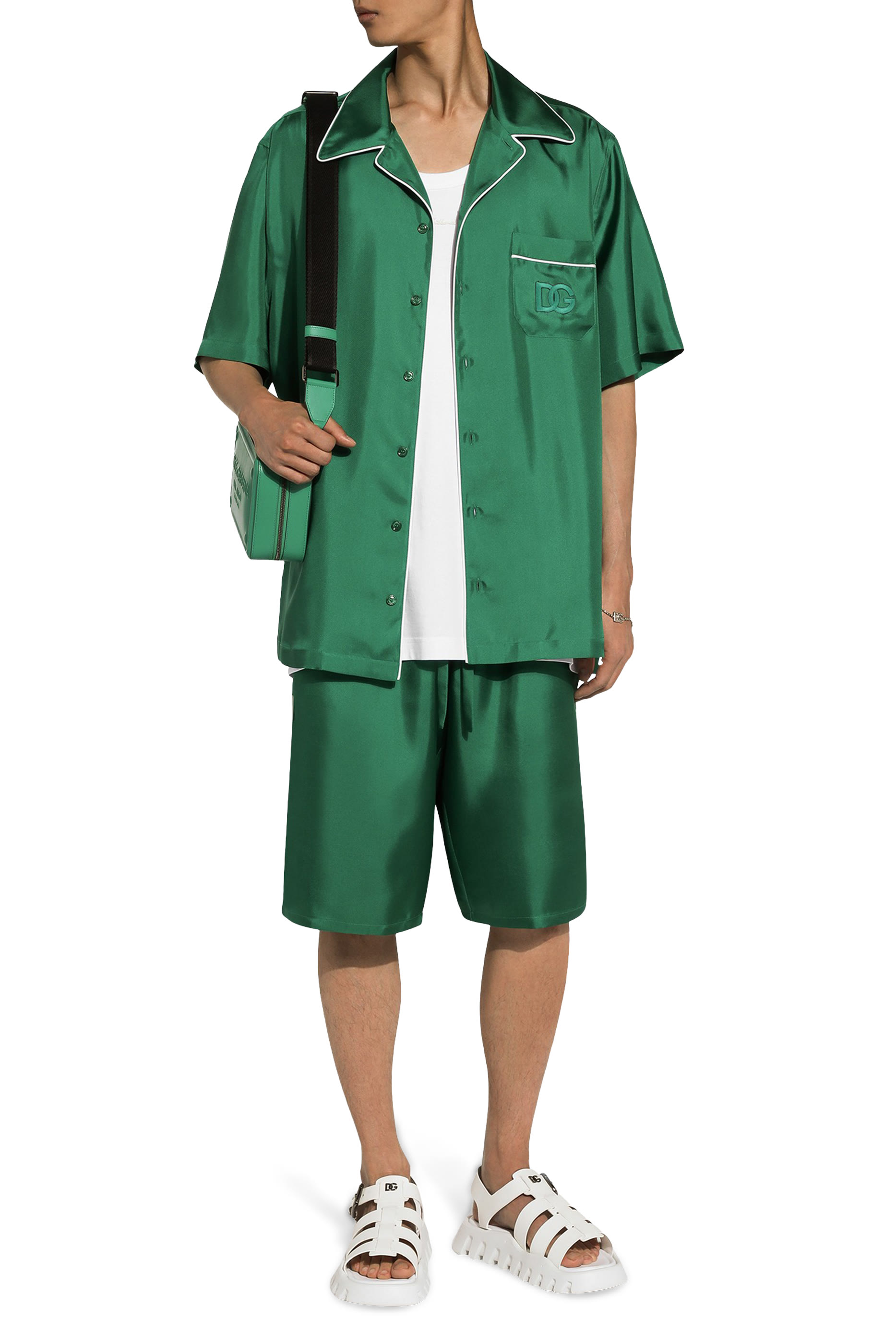 DG Embroidery Silk Twill Shirt