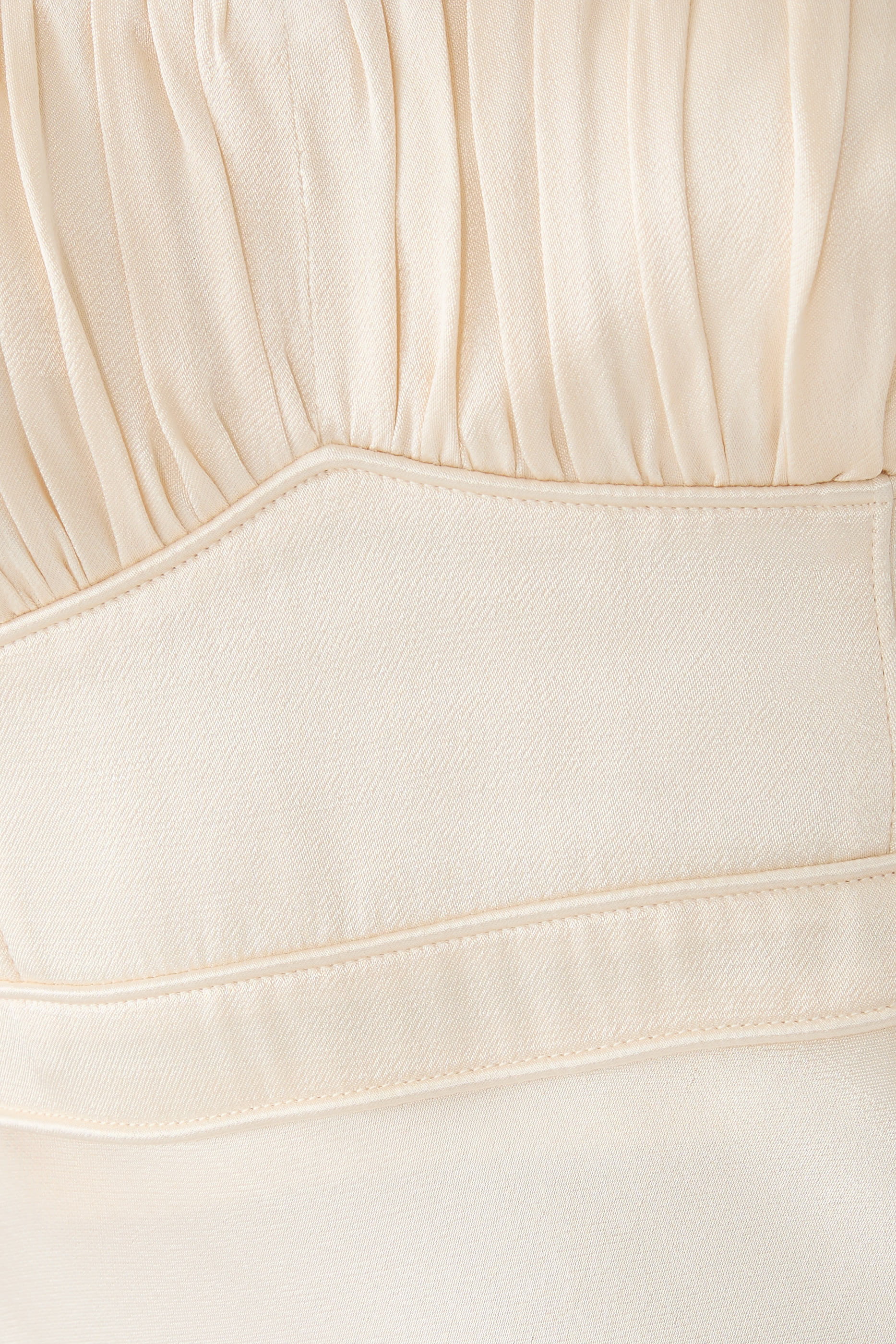 La Lune Corded Ruched Maxi Dress