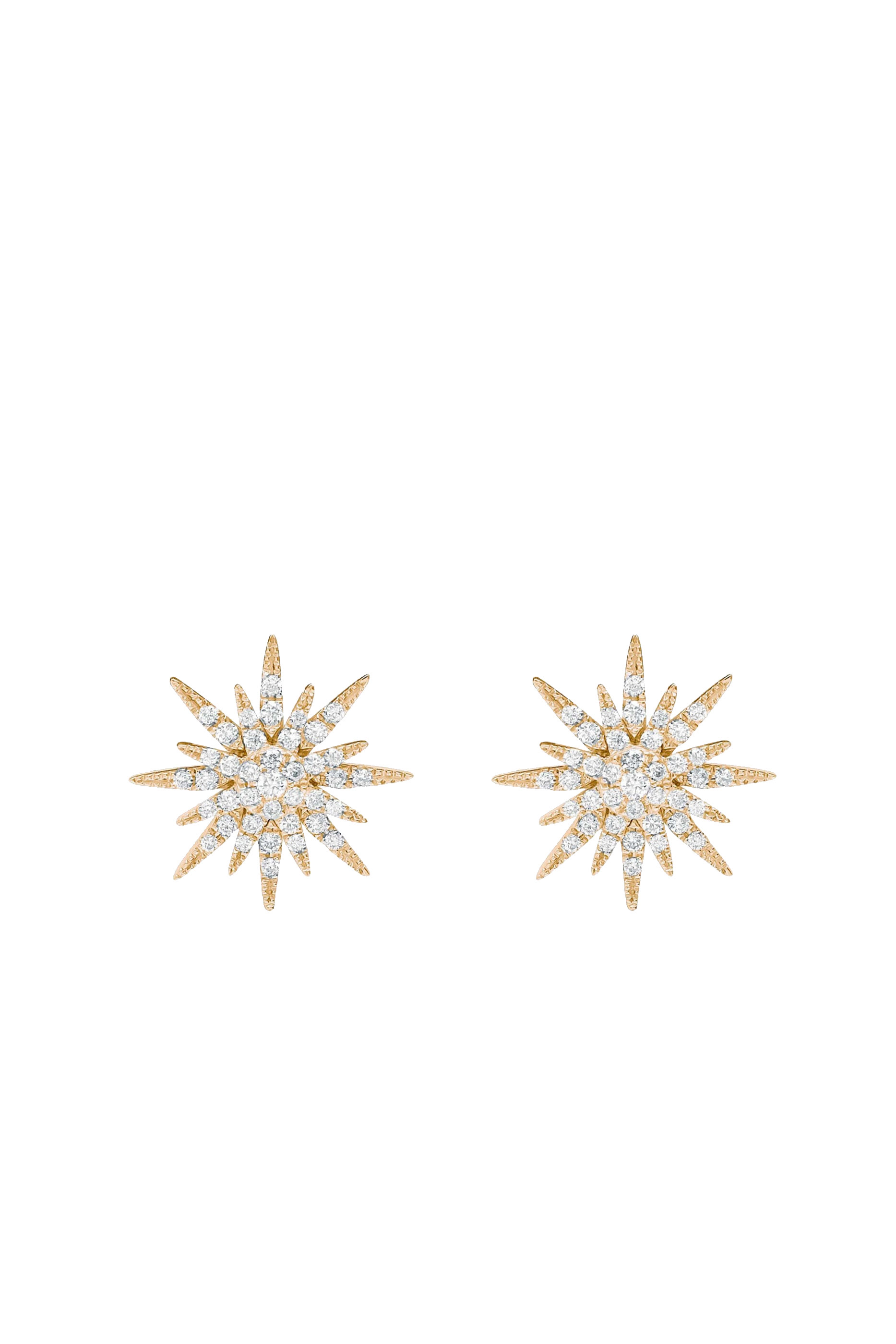  Soleil Earrings, 18K Yellow Gold & Diamonds