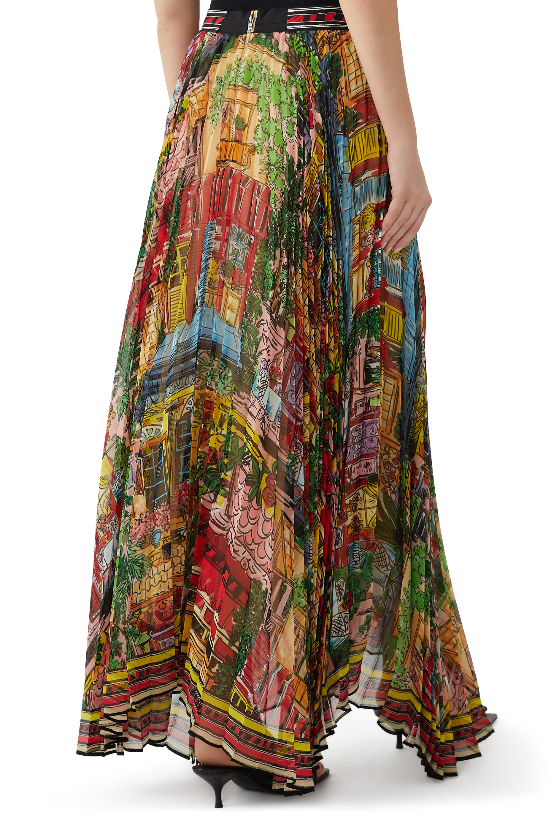 Katz Maxi Pleated Skirt