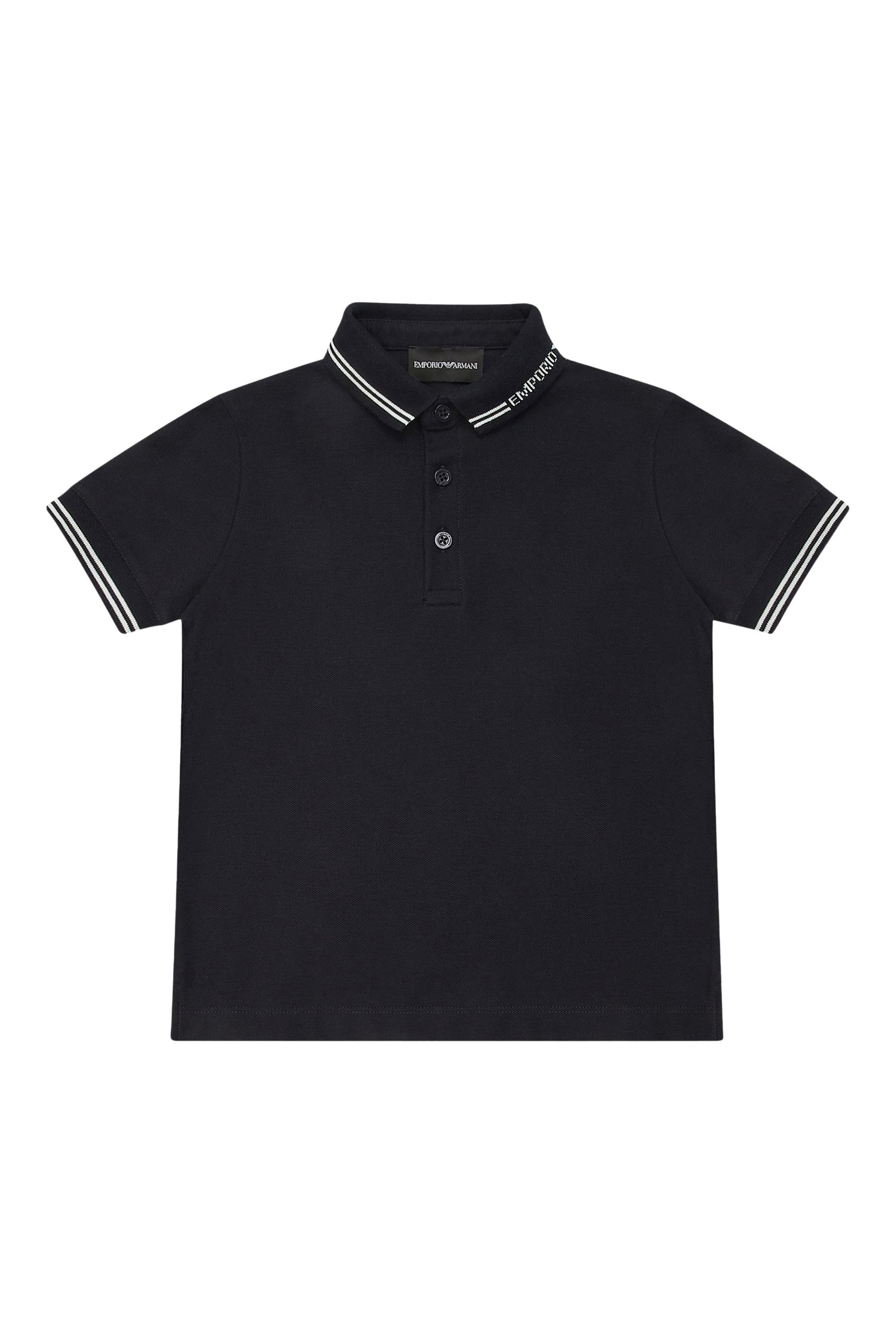 Kids EA Text Logo Polo Shirt