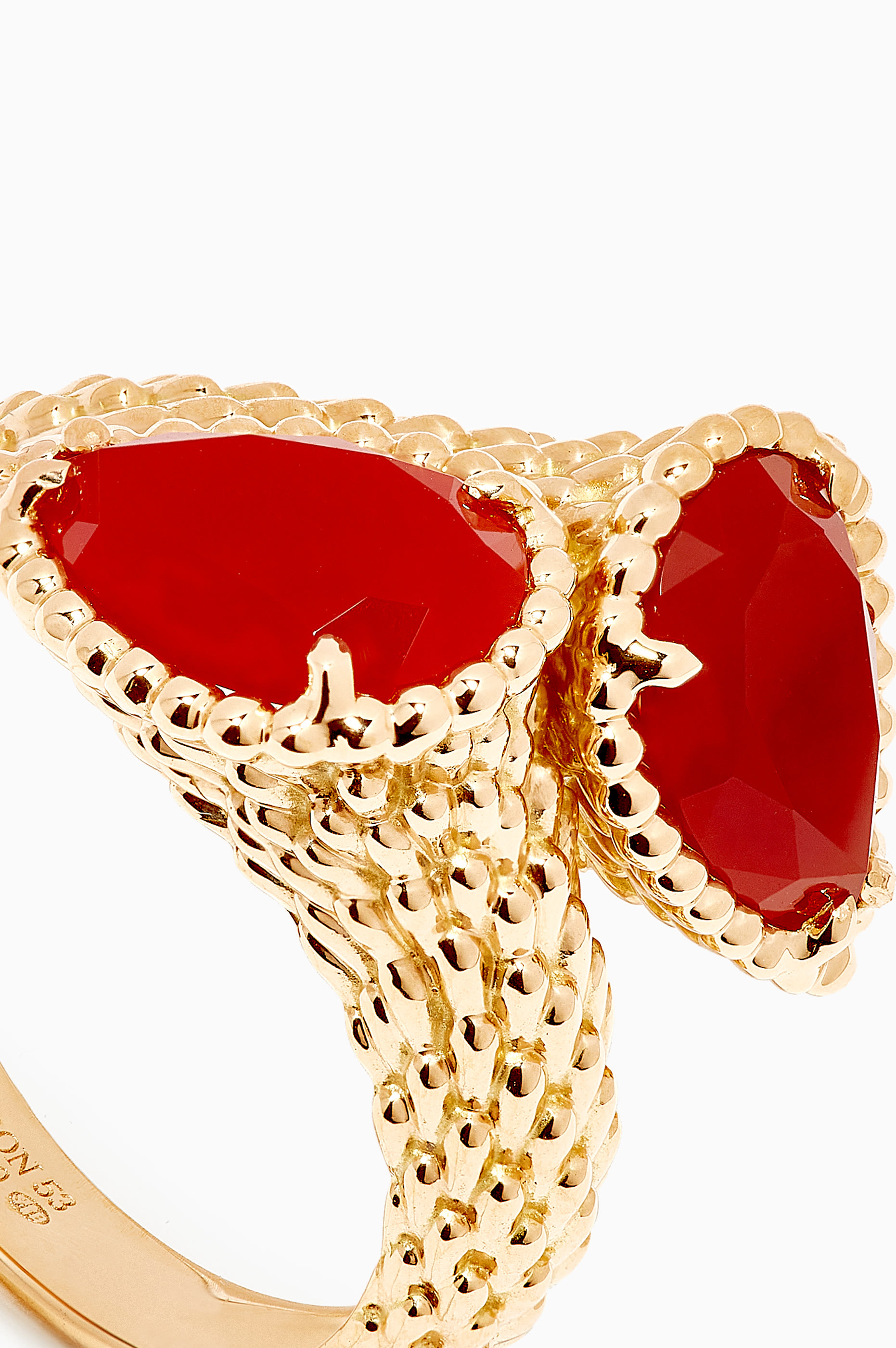 Toi Et Moi Serpent Boh&egrave;me Carnelian Ring