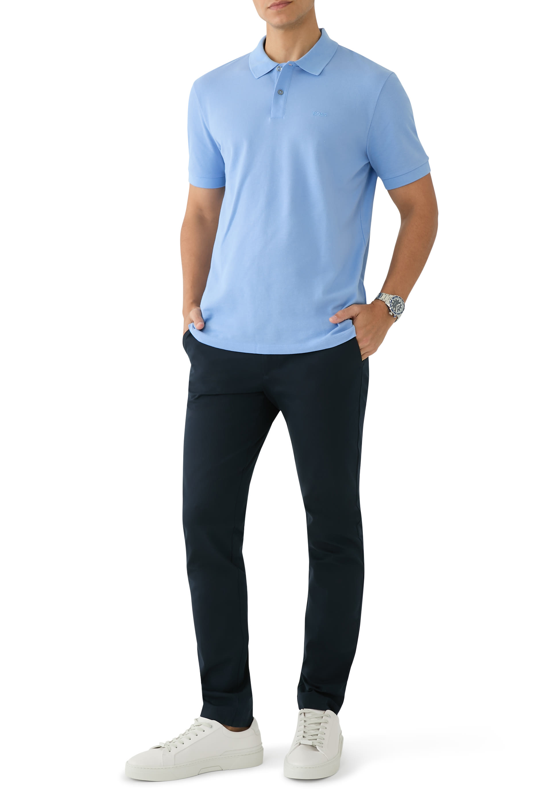 Pallas Embroidered Logo Cotton Polo Shirt