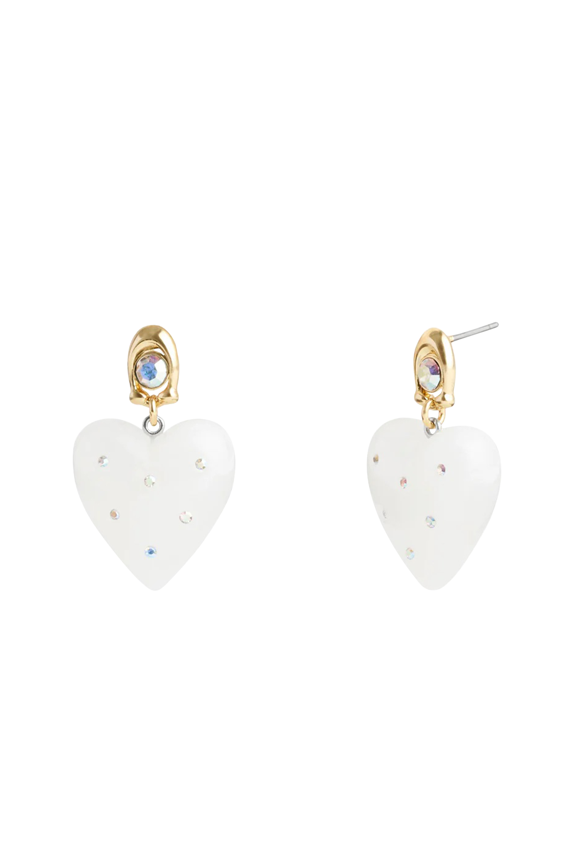 Vintage Charms Signature Puffy Heart Drop Earrings