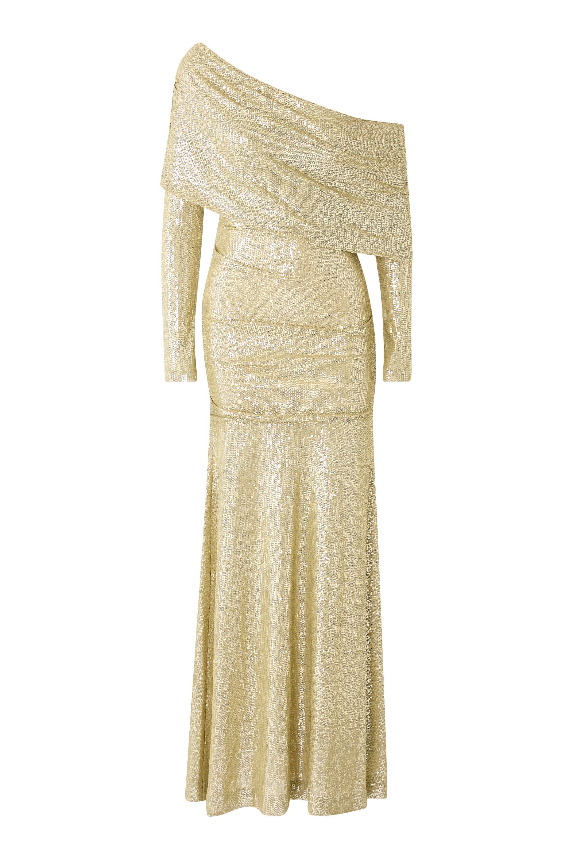 Nova One-Shoulder Ankle Gown