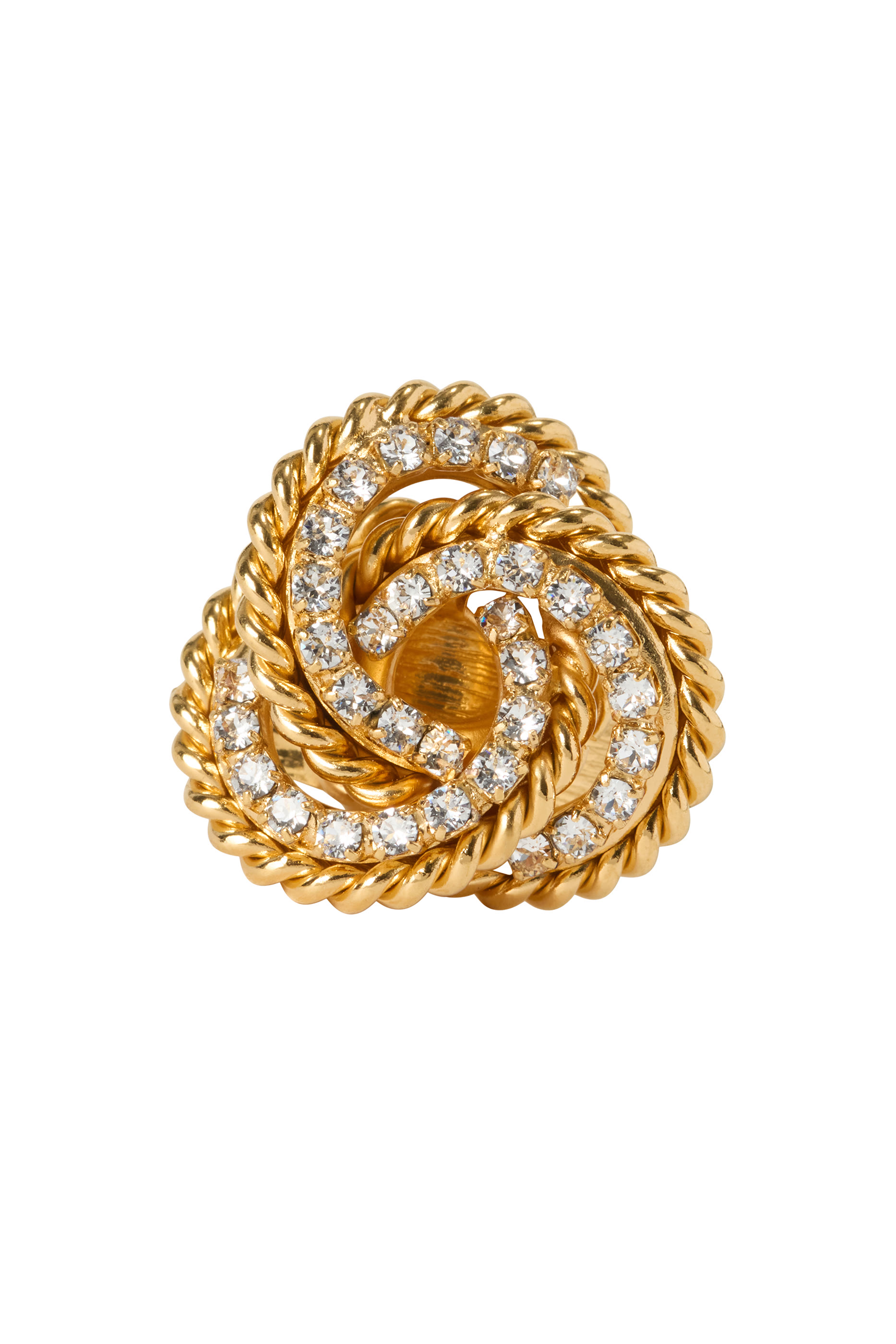 Juliette Ring, 18K Gold Plated-Brass & Swarovski&reg; Crystals