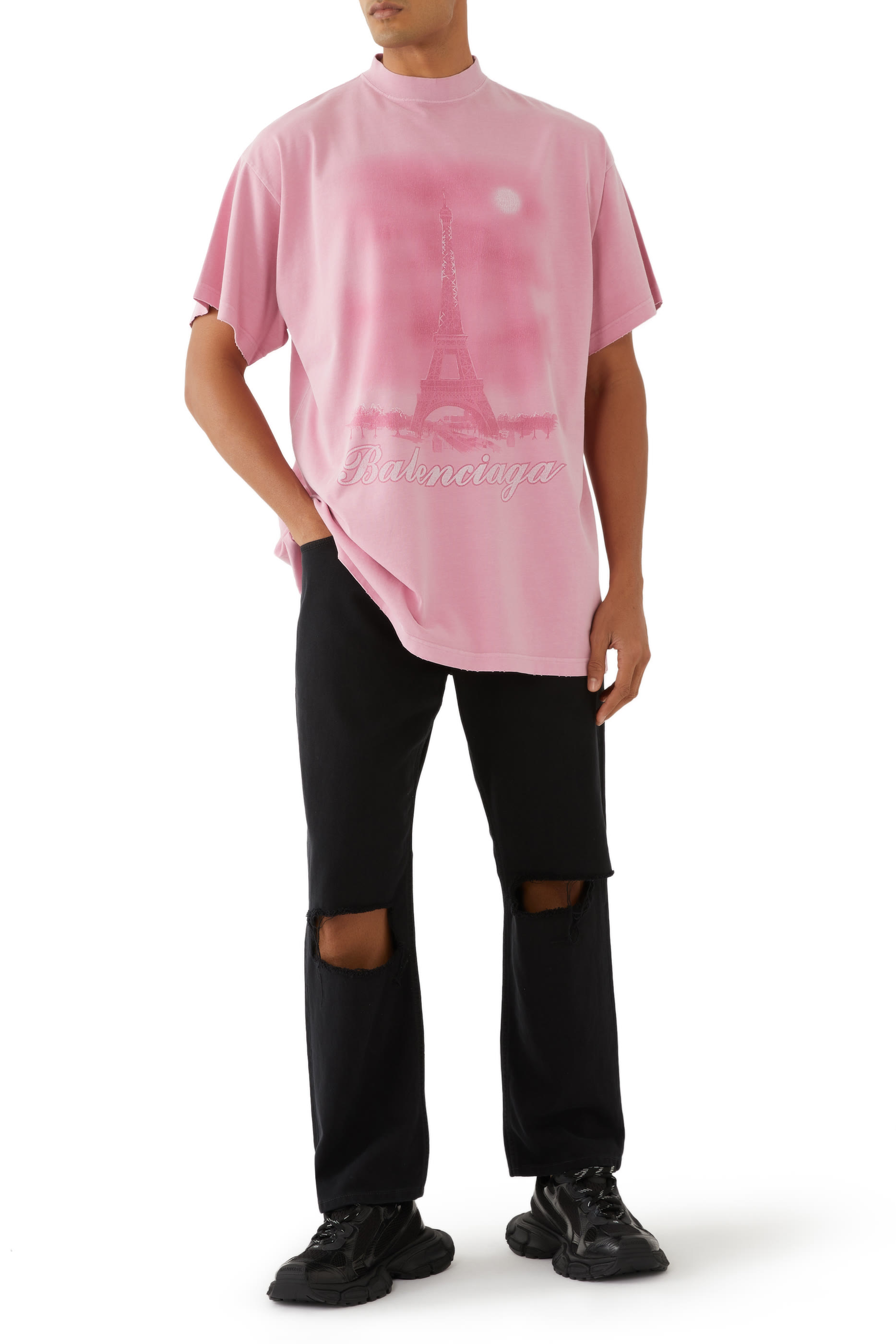 Paris Moon Oversized T-Shirt