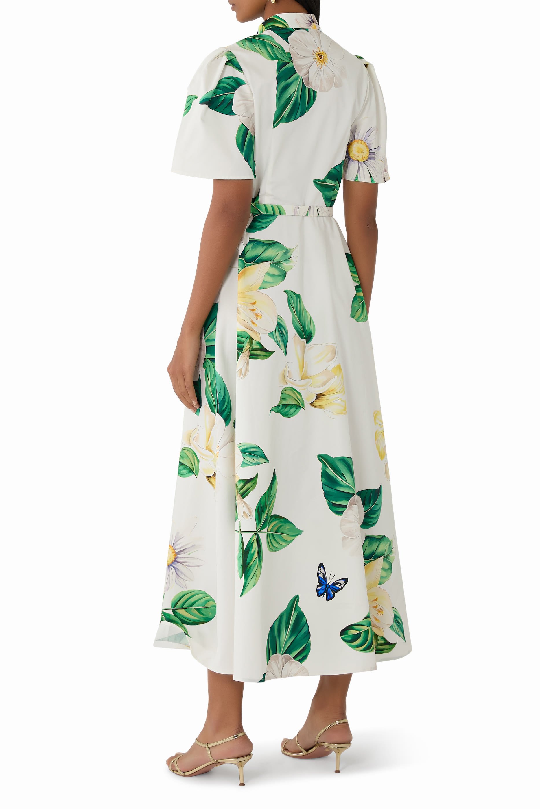 Bianca Short Sleeves Midi Dress