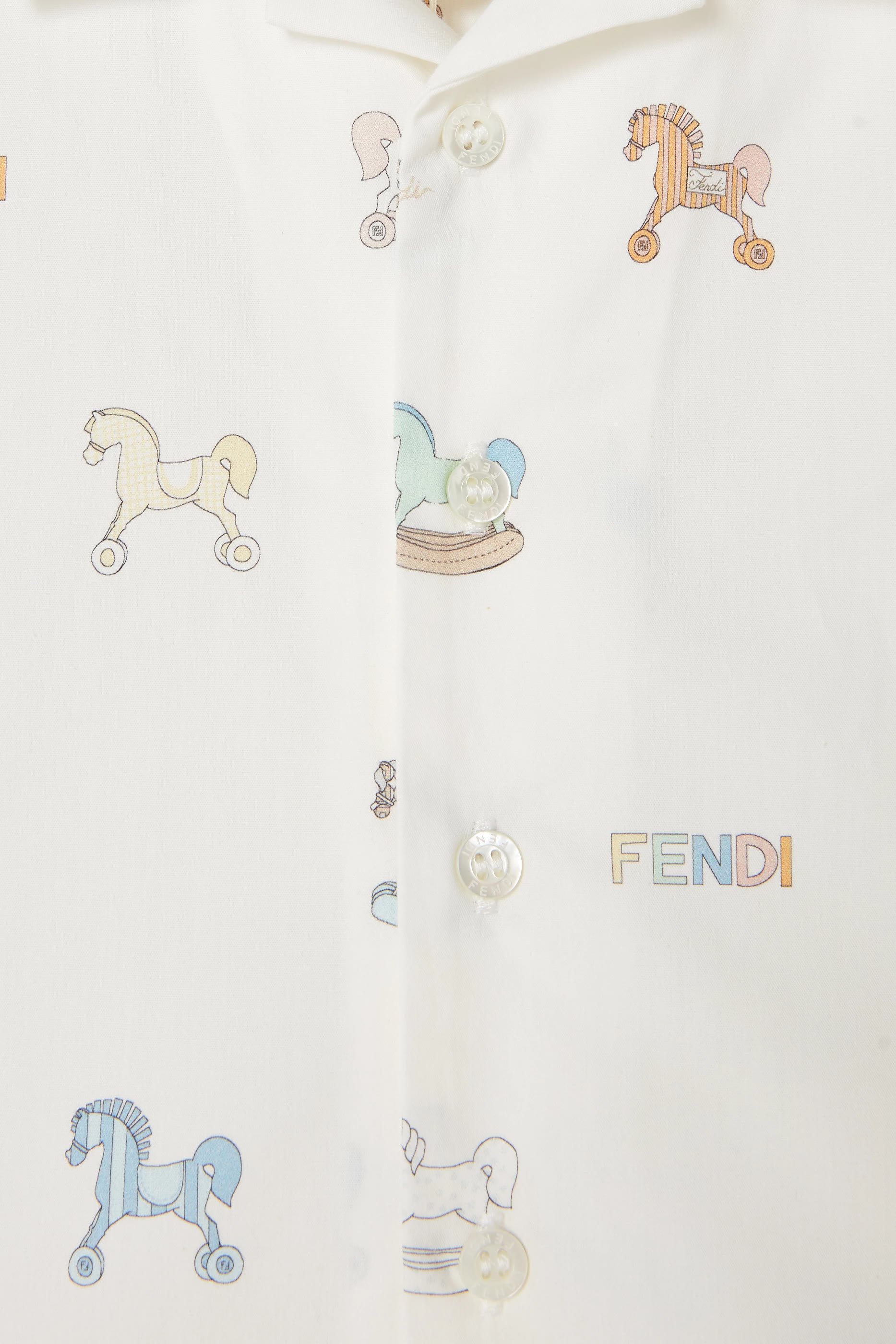 Kids All-Over Horses Print Shirt