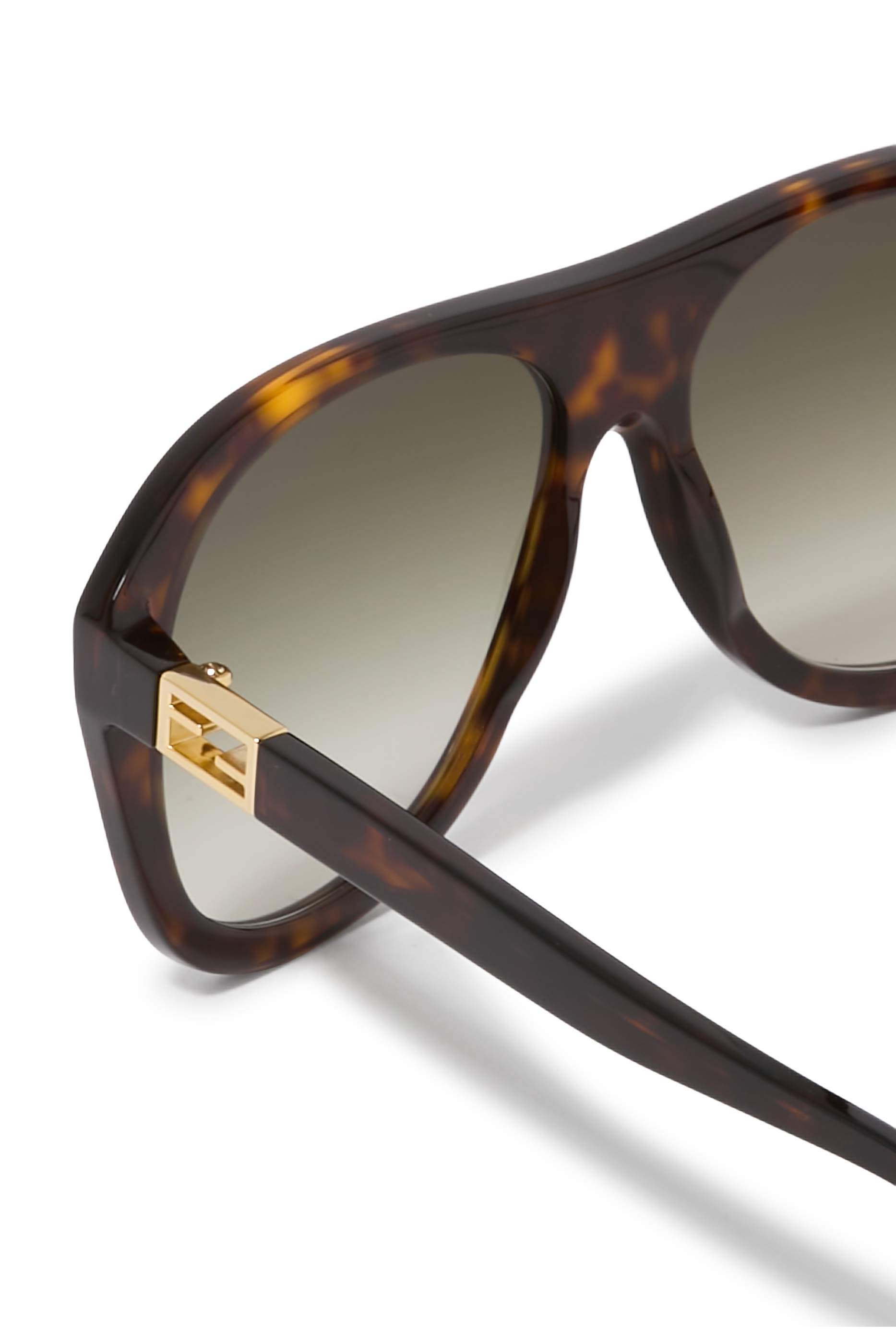 Baguette Havana Square Sunglasses
