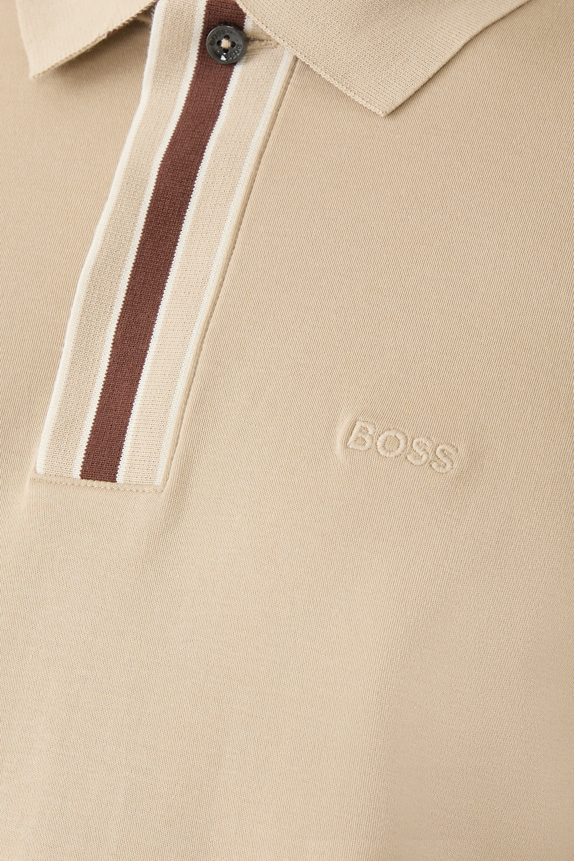 Interlock-Cotton Polo Shirt with Contrast Tipping