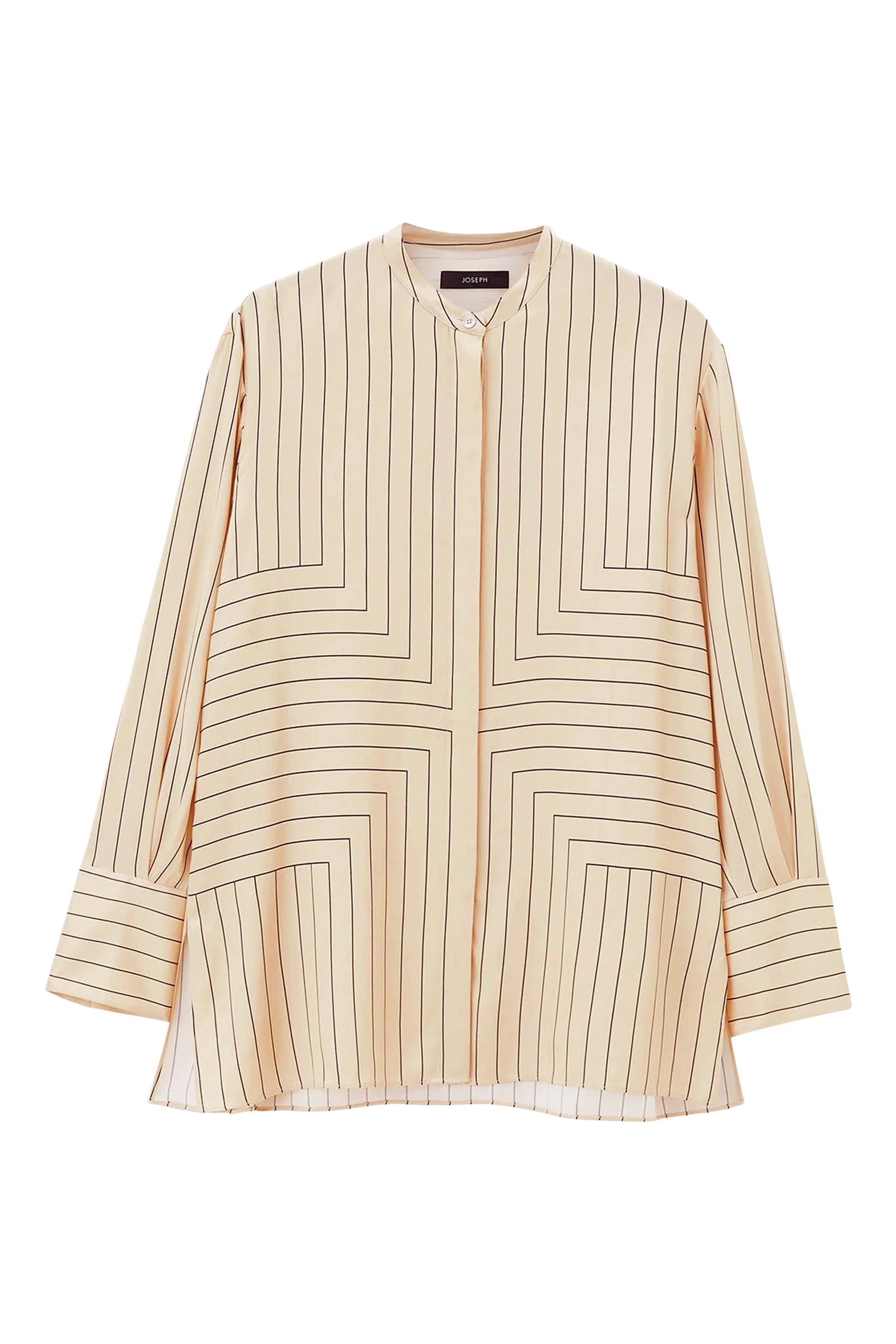 Athena Geometric Print Silk Blouse