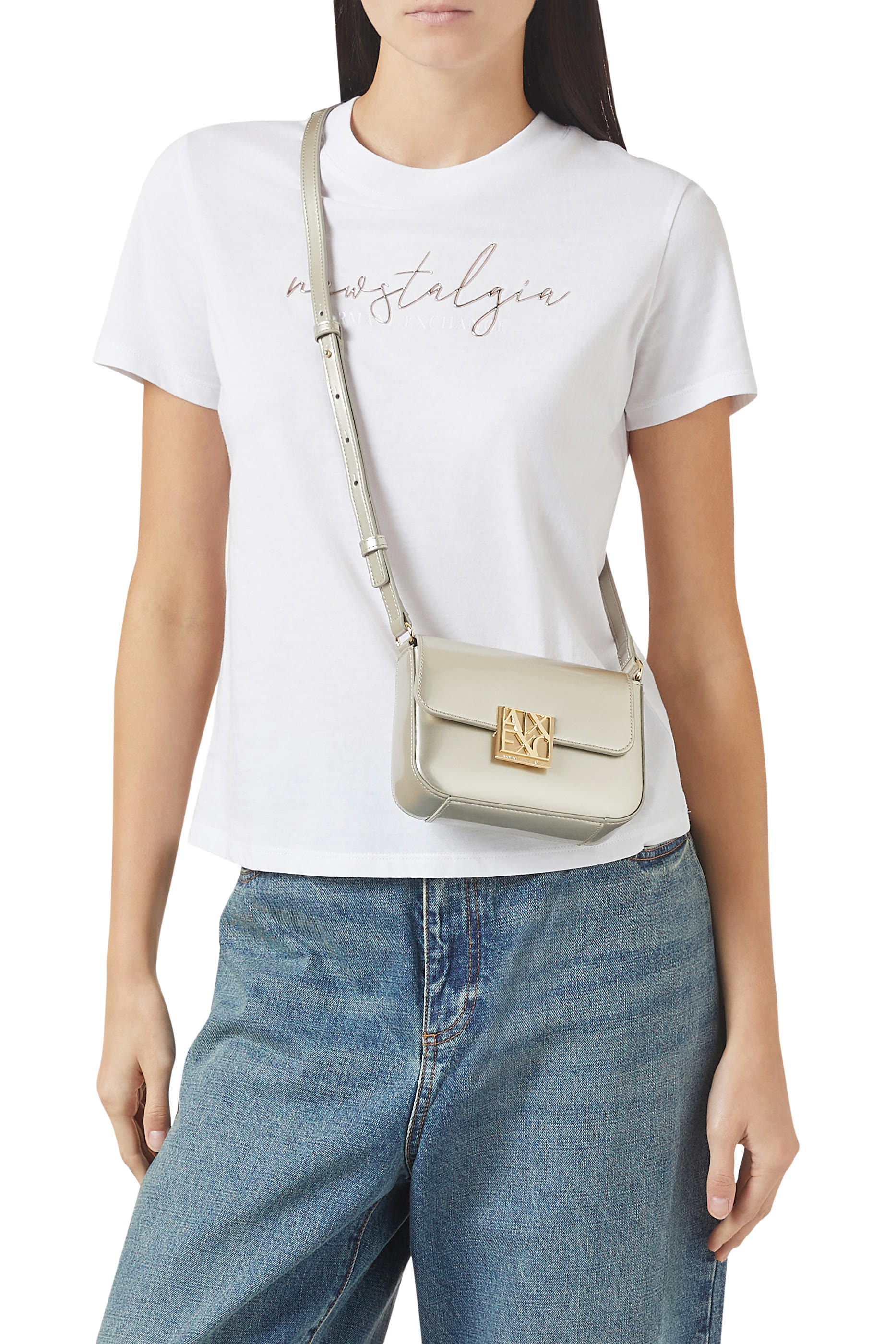 Amy AX Logo Small Crossbody Bag