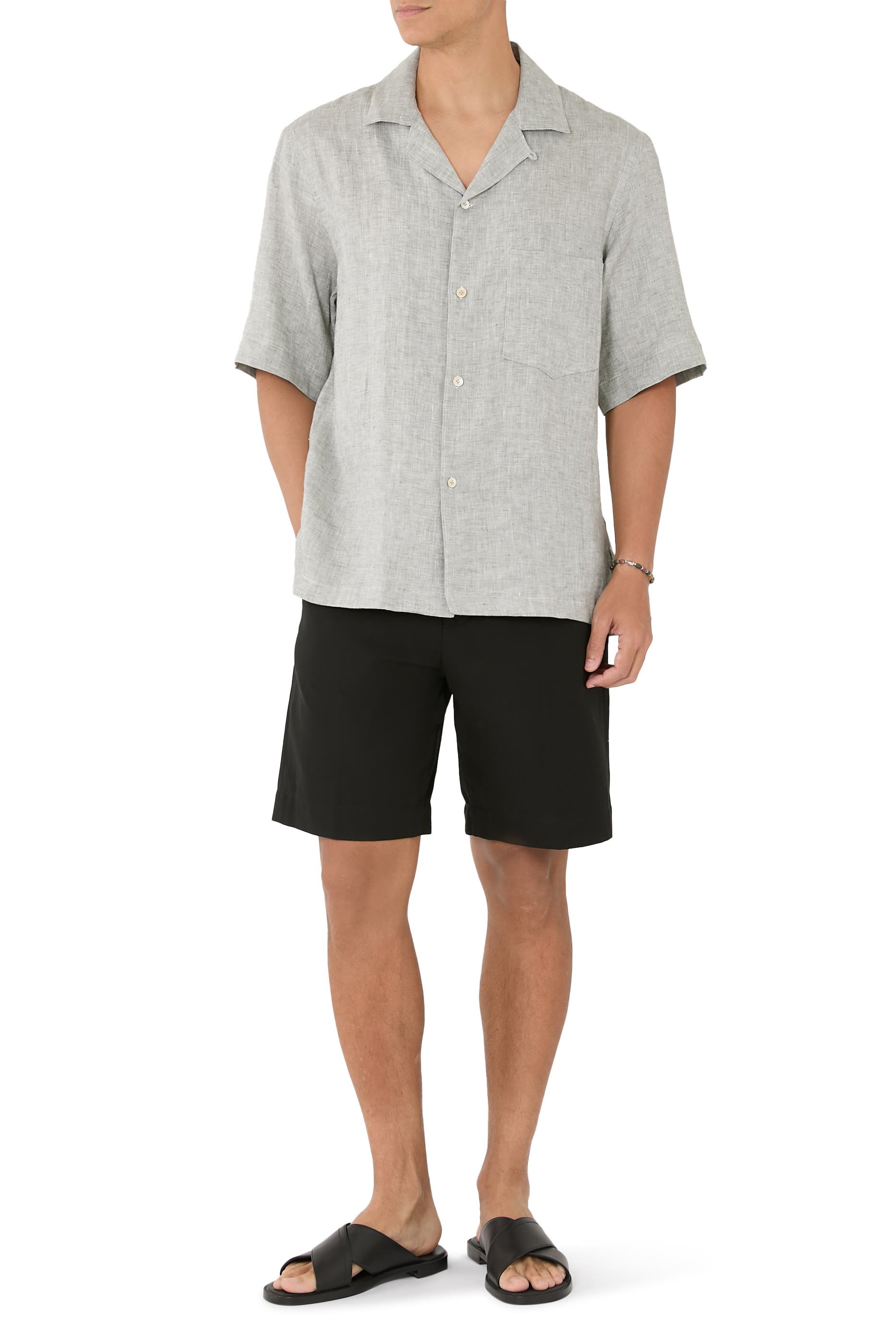 Collar Button-Up T-Shirt