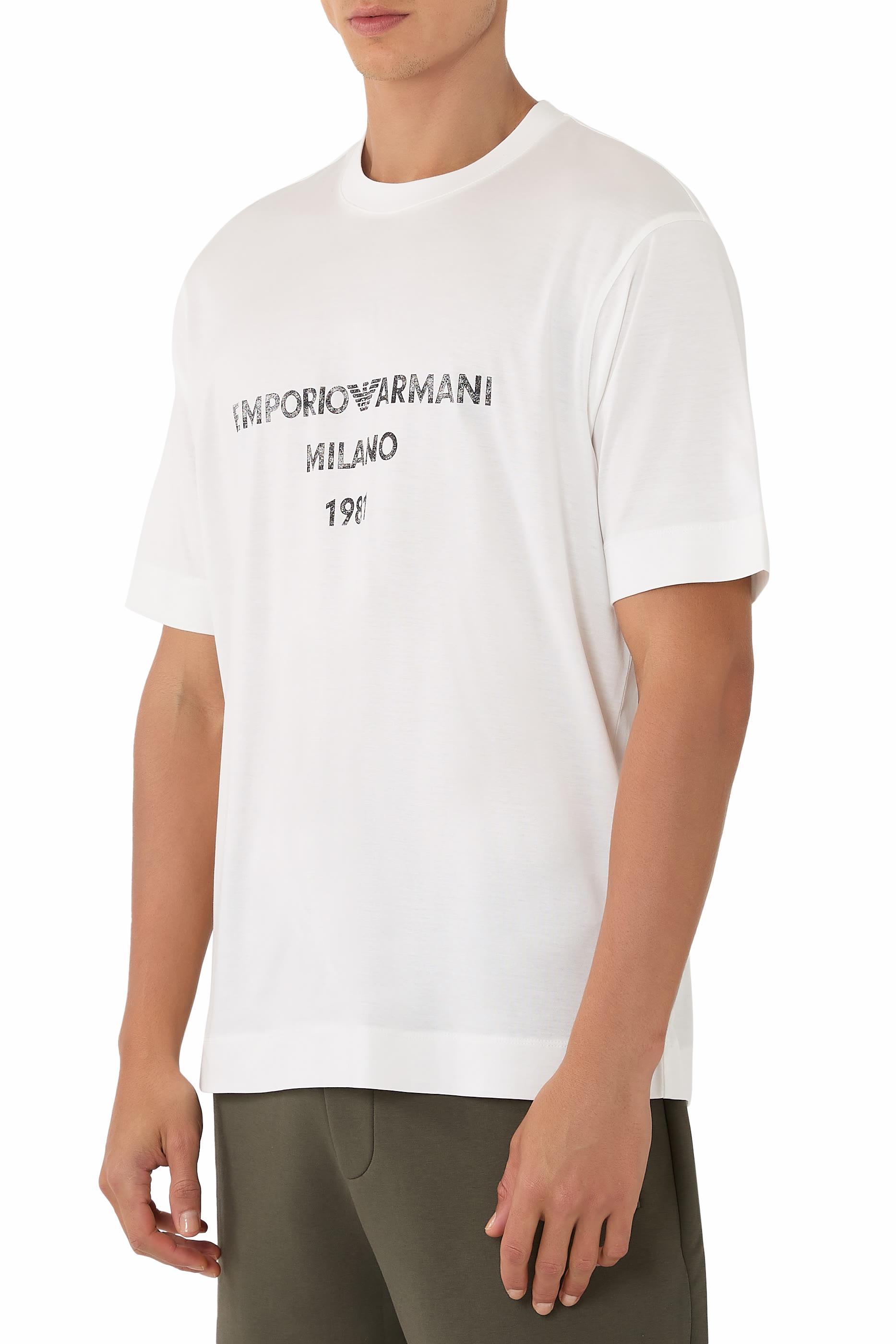 Vintage Logo Print  Lyocell T-shirt