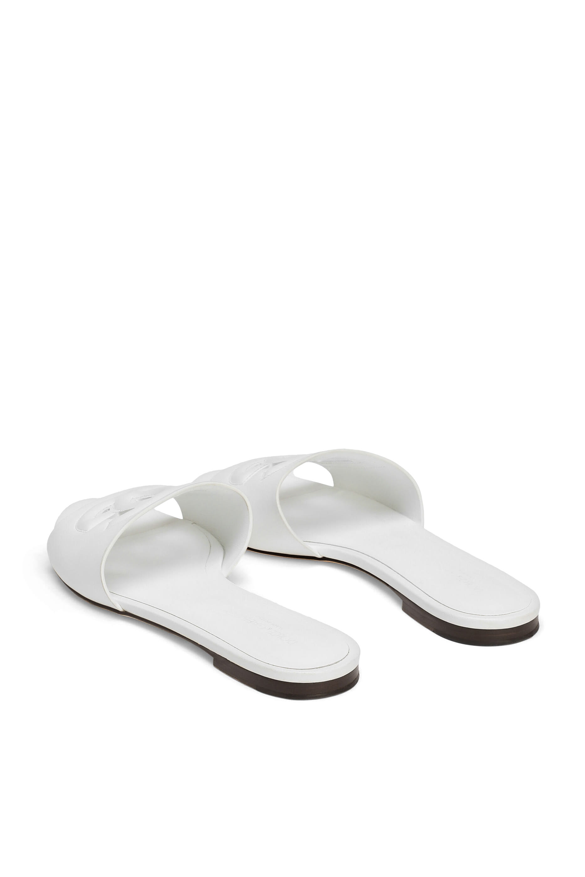 Bianca DG-Logo Leather Slides