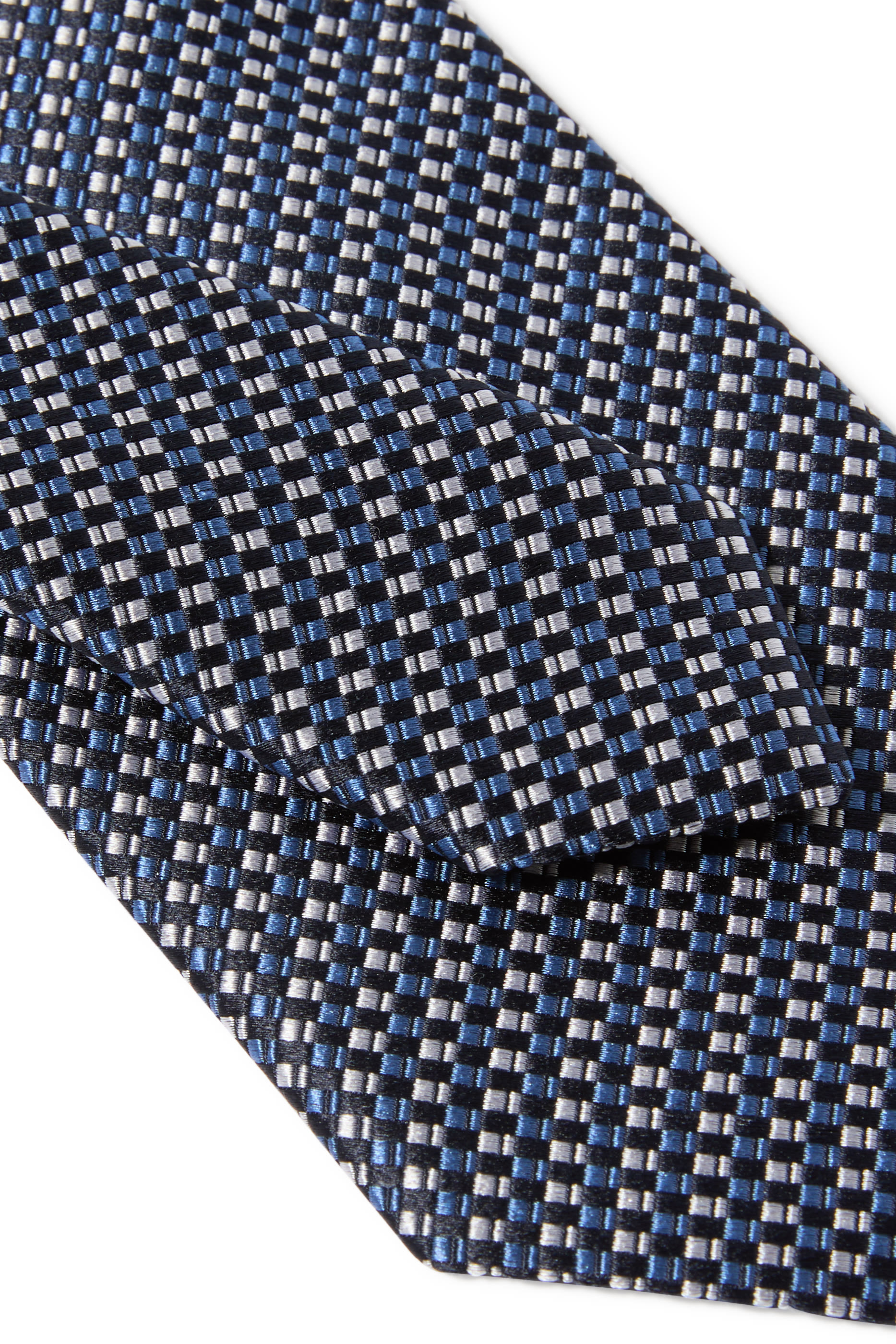 Checked Silk Tie