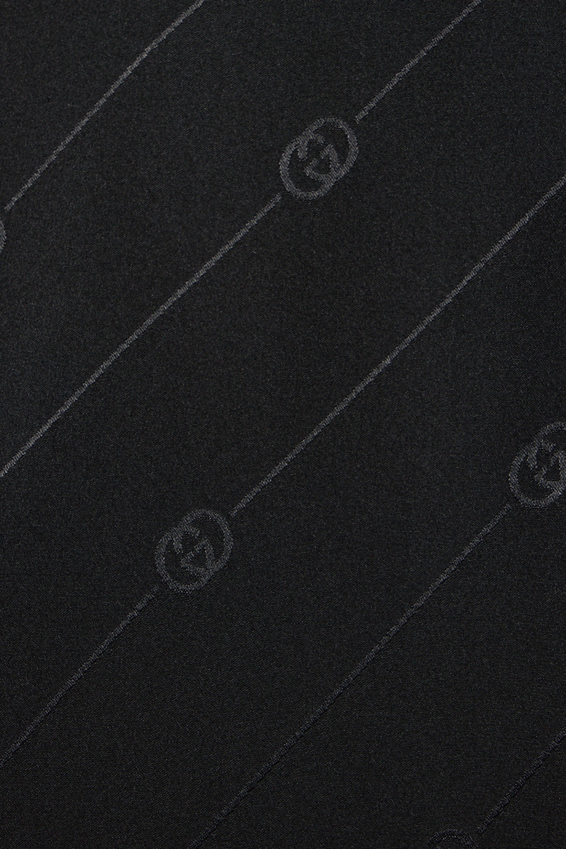 Silk Cr&ecirc;pe Satin Interlocking G Shirt