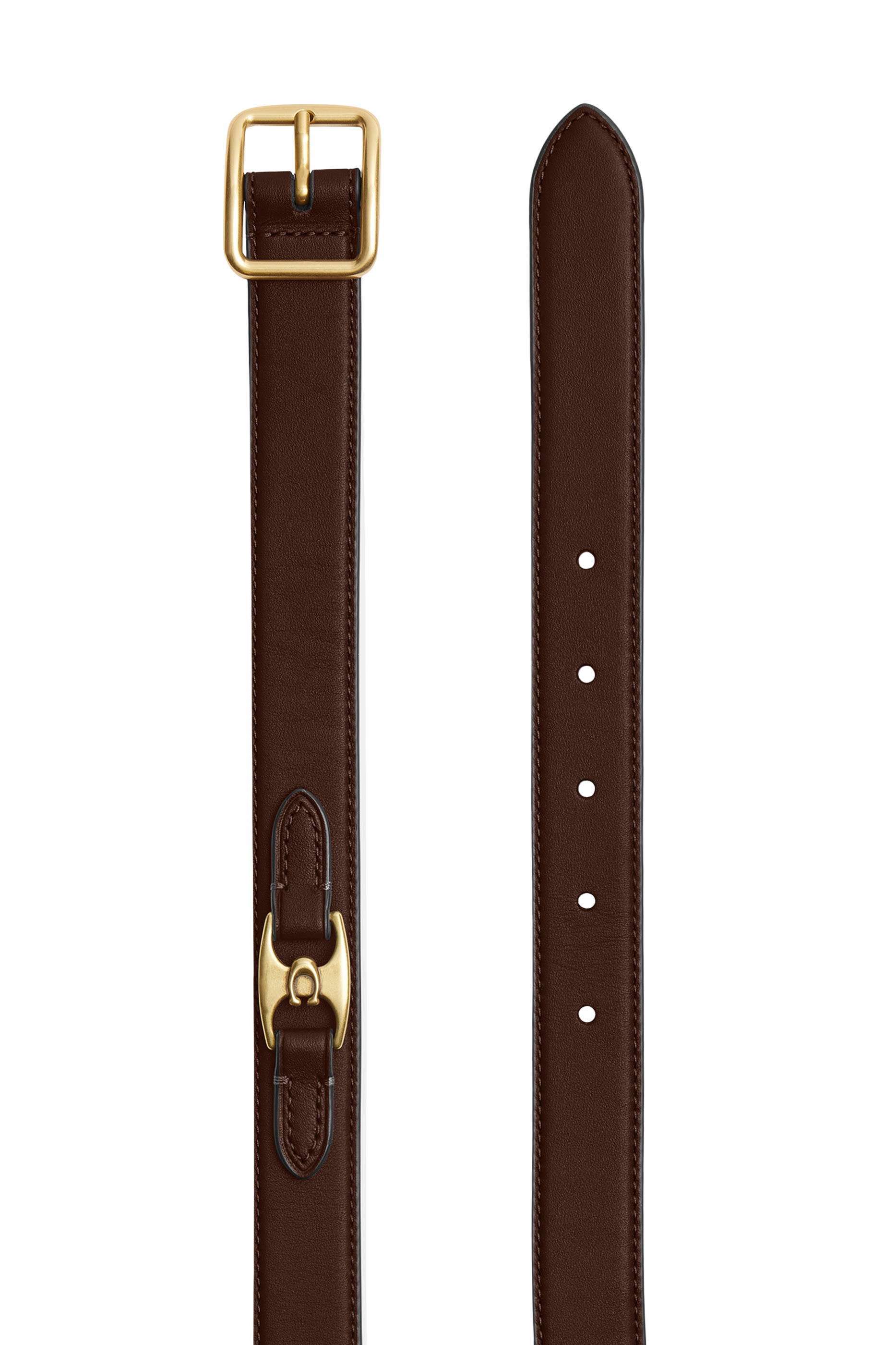 Classic Buckle Belt with Hip Detail