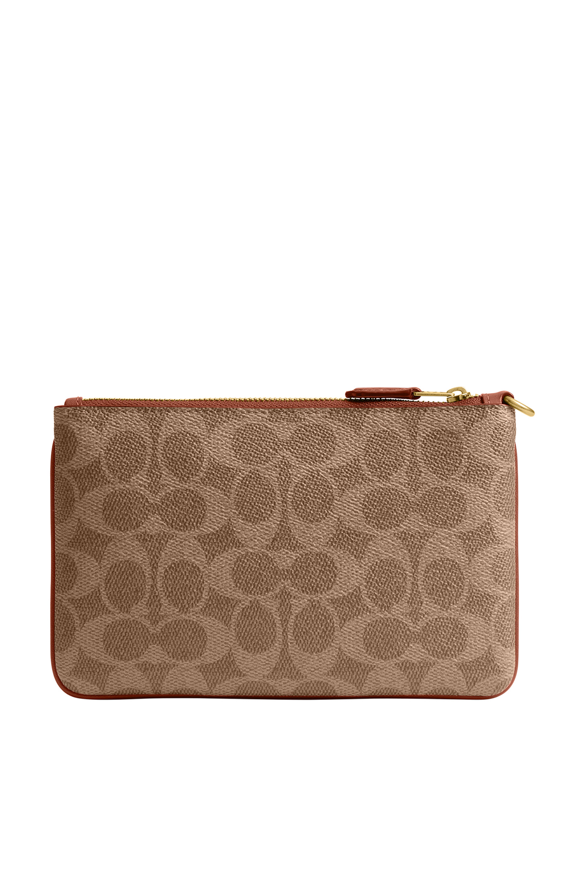 Signature Canvas Small Wristlet Pouch