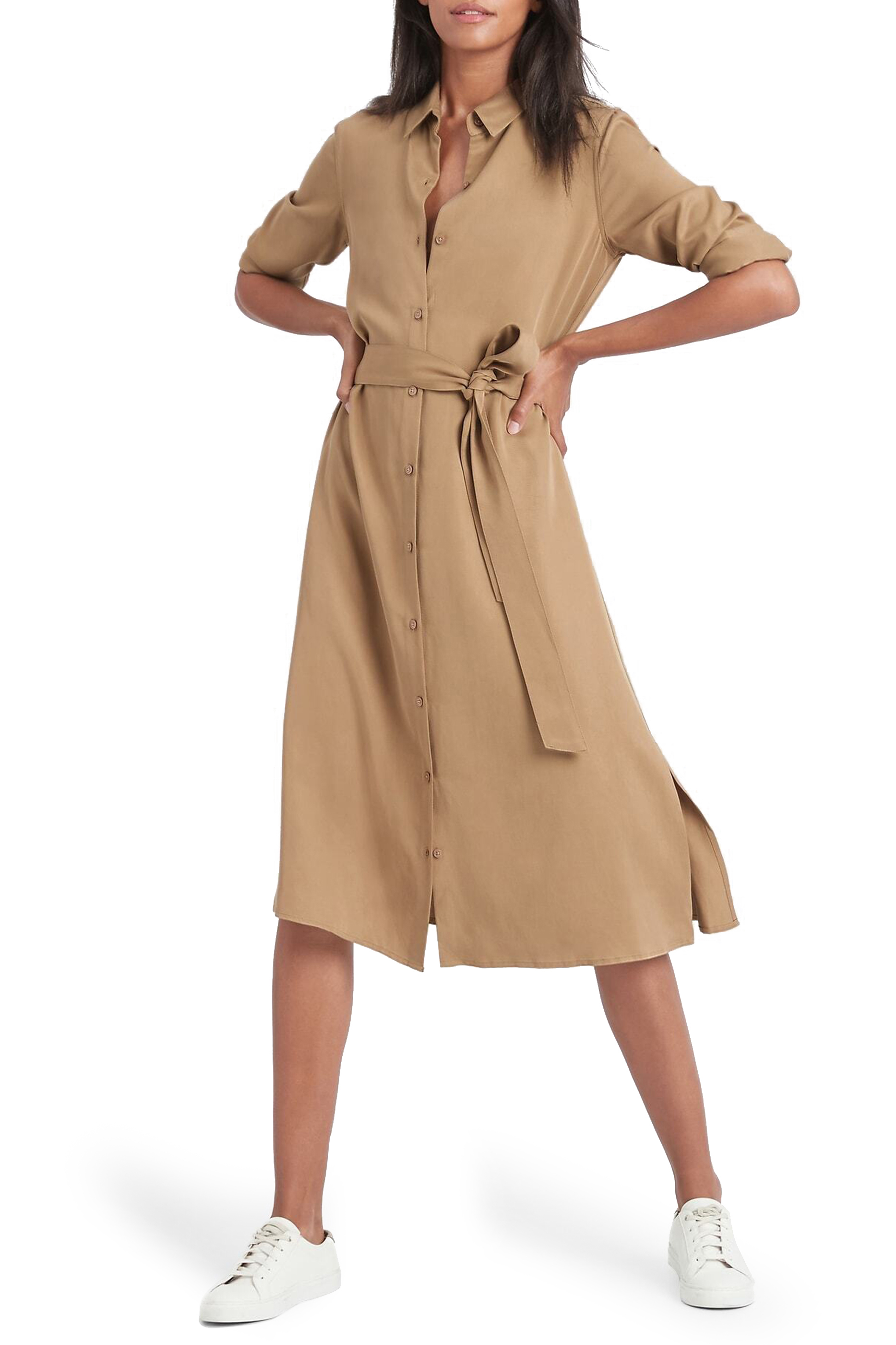 Buy Banana Republic Midi Shirt Dress - Womens for AED 499.00 Dresses