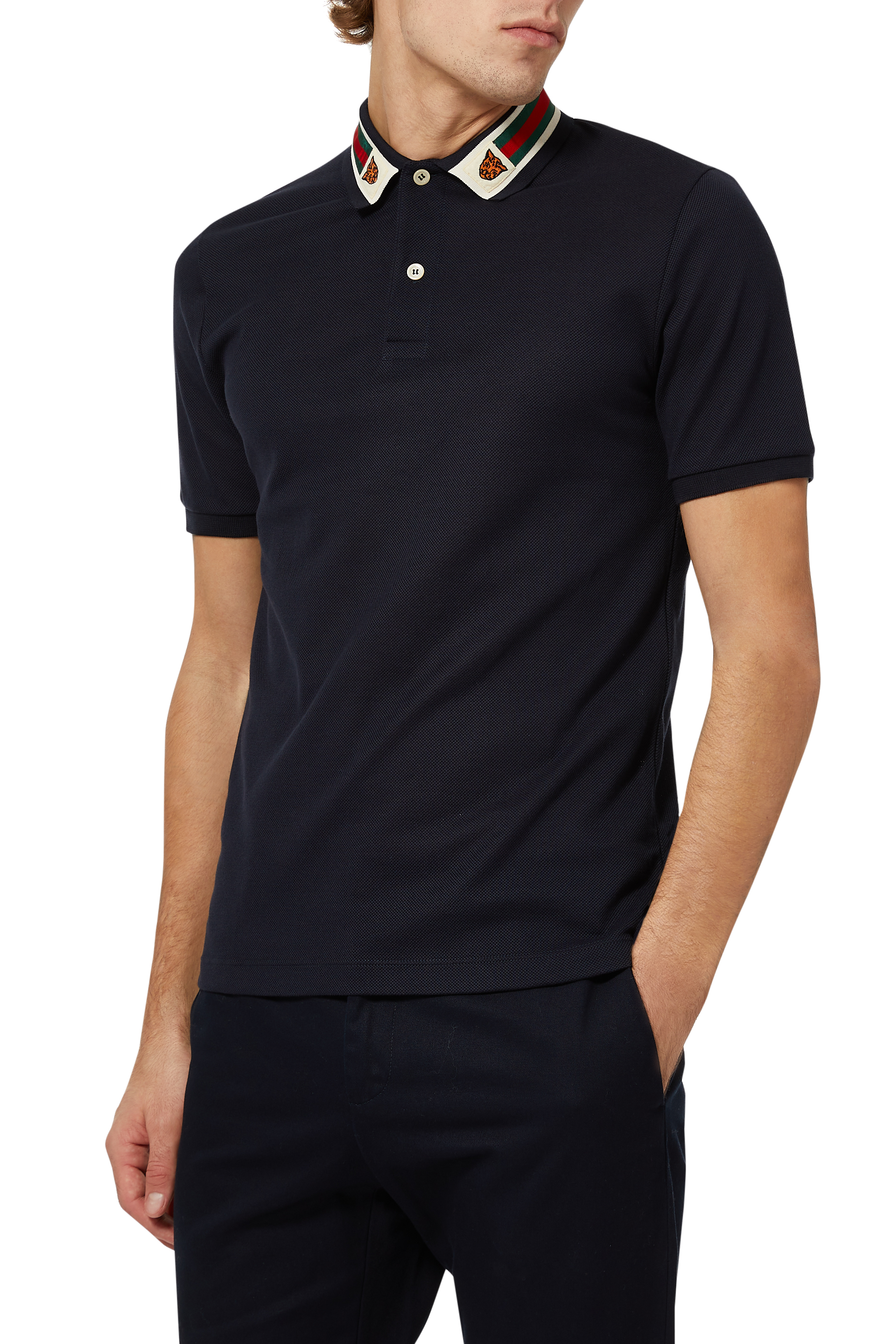 apotek Rekvisitter ugunstige Buy Gucci Cotton Polo Shirt - Mens for AED 2400.00 Polos | Bloomingdale's  UAE