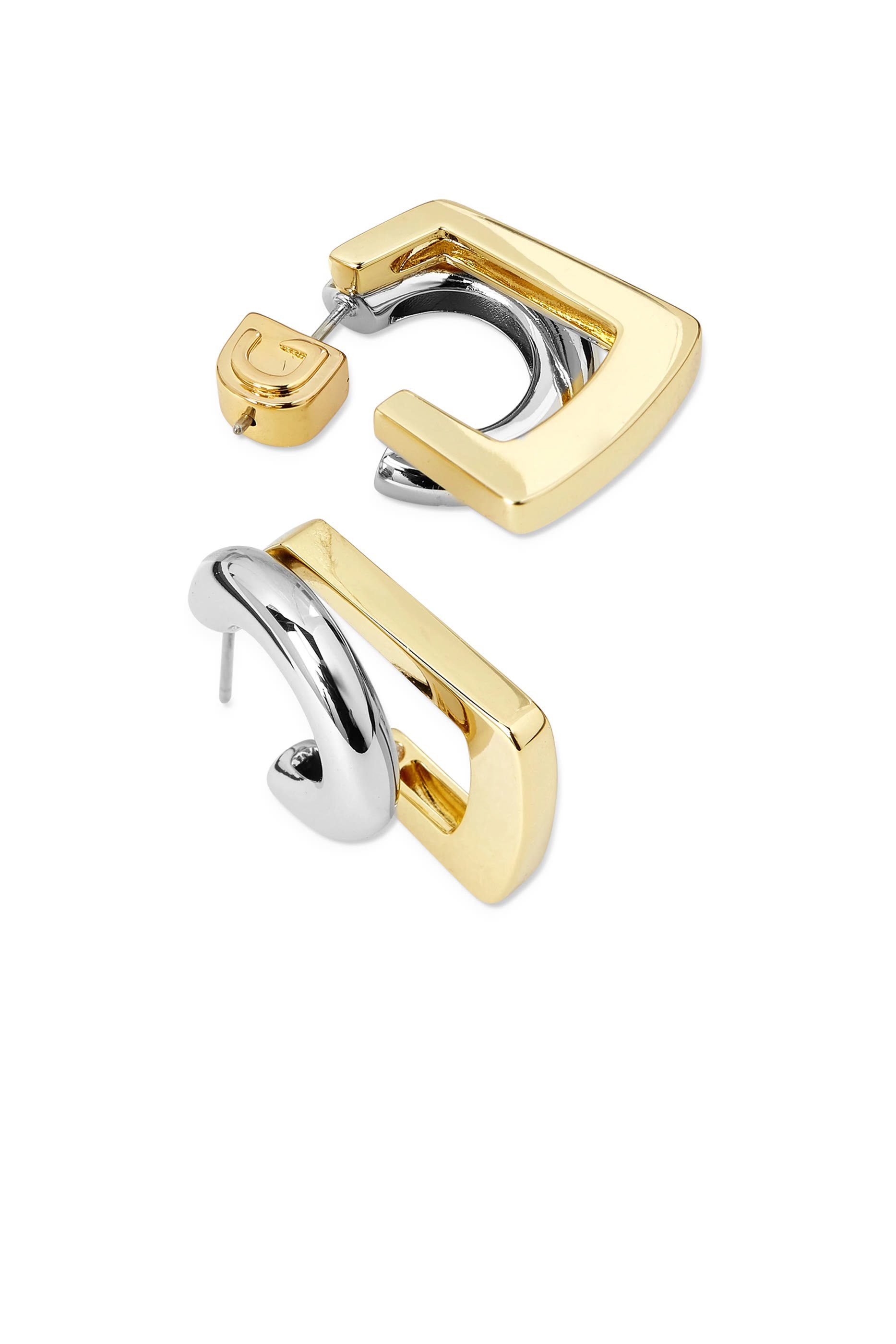 Tina Mini Pav&eacute; Earrings, 12K Gold Plated Brass & Crystals