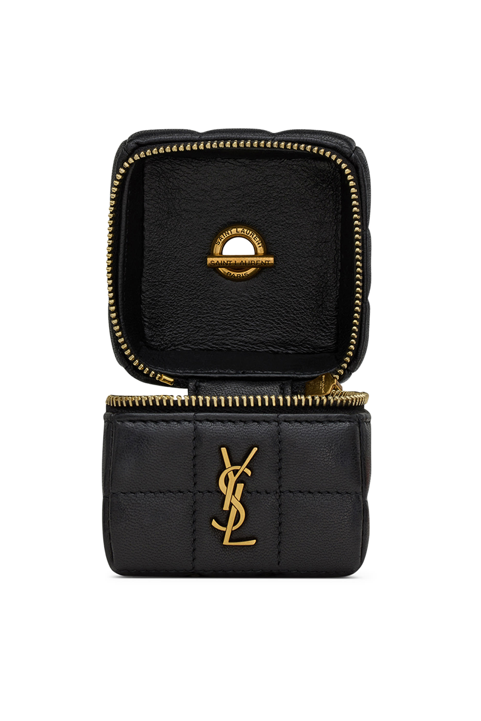  Cassandre Matelasse Carre Mini Cube on Chain in Lambskin